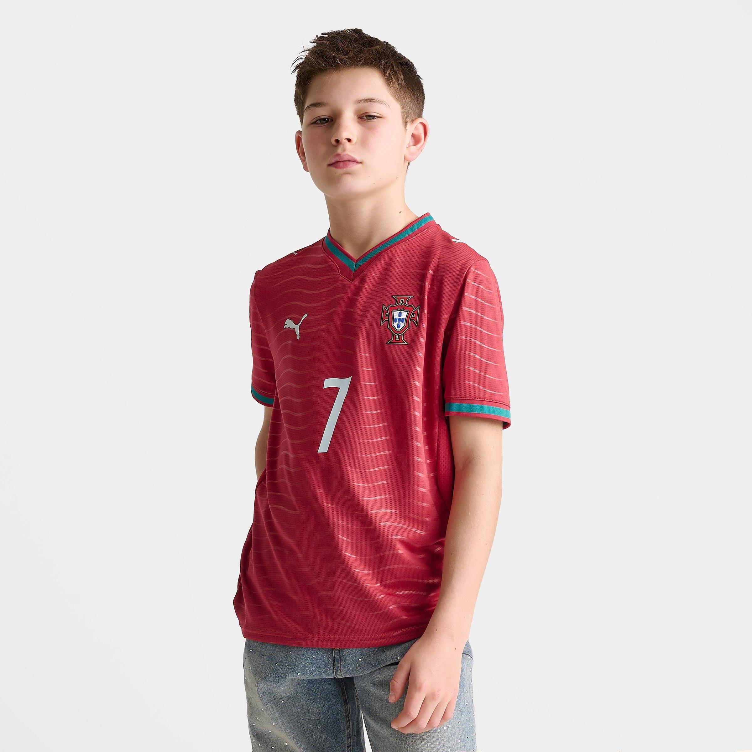 Big Kids' Puma Portugal Home 2026 Ronaldo Soccer Jersey