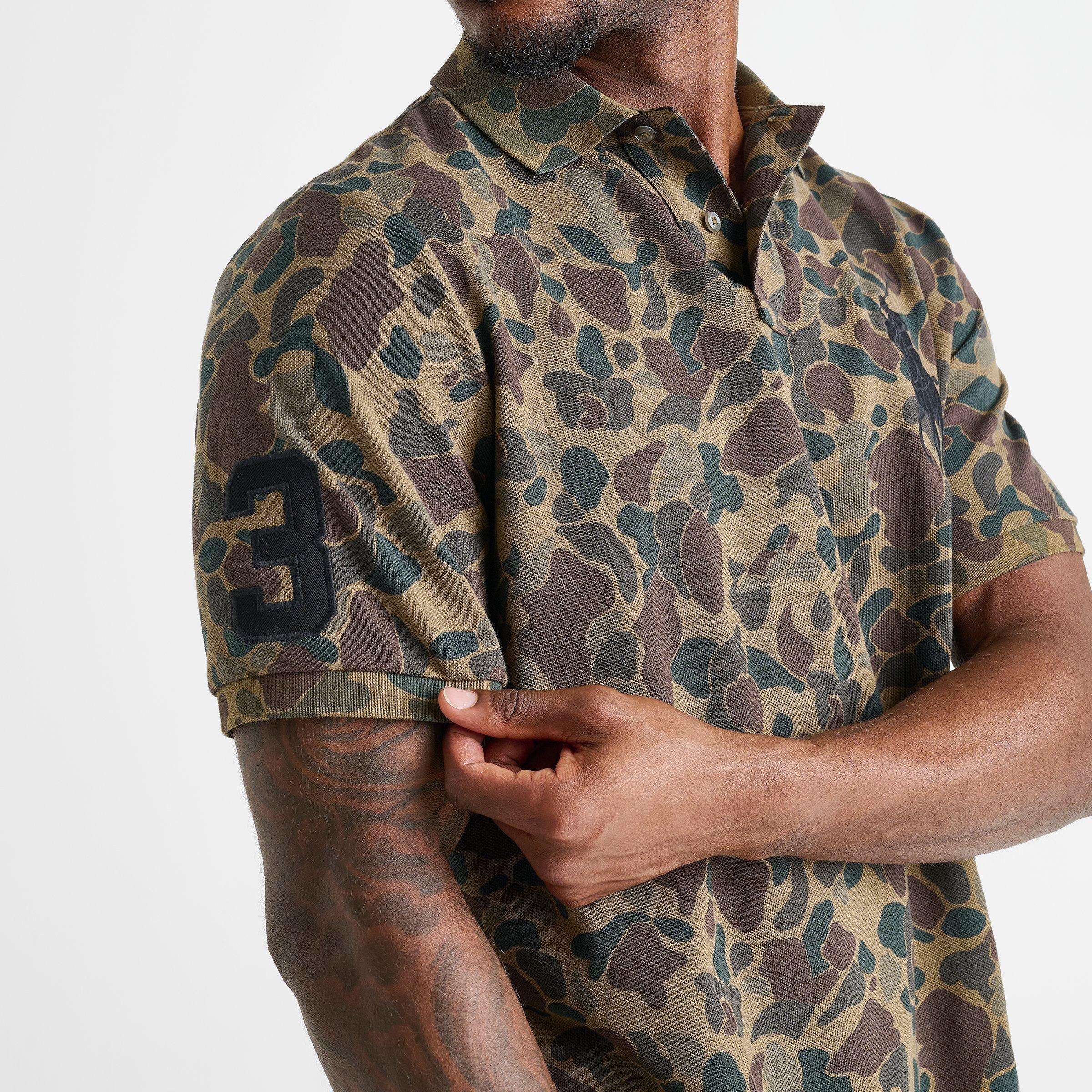 Men's Polo Ralph Lauren Big Pony Camo Mesh Shirt