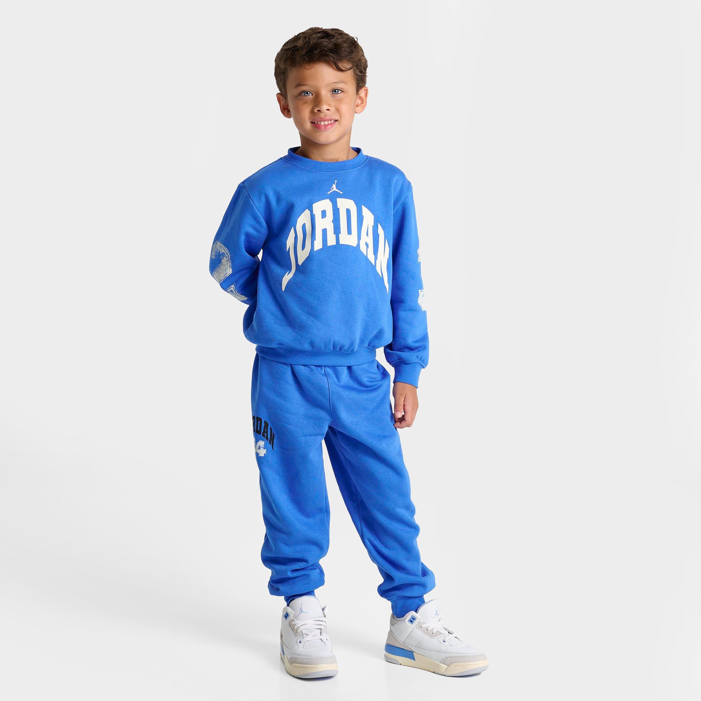 【レア】PAPA UG & JUNIOR DEE \"Follow We\" Little Kids' Jordan MVP Crewneck Sweatshirt and Joggers Set