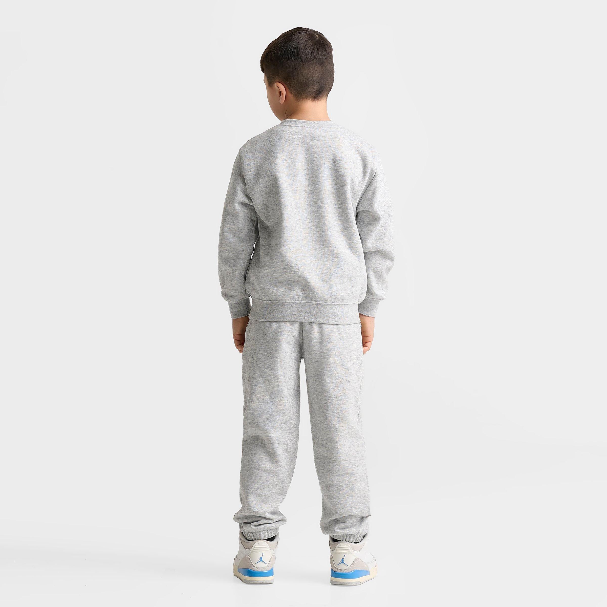 Little Kids' Jordan Jumpman Swoosh Crewneck Sweatshirt and Jogger Pants Set