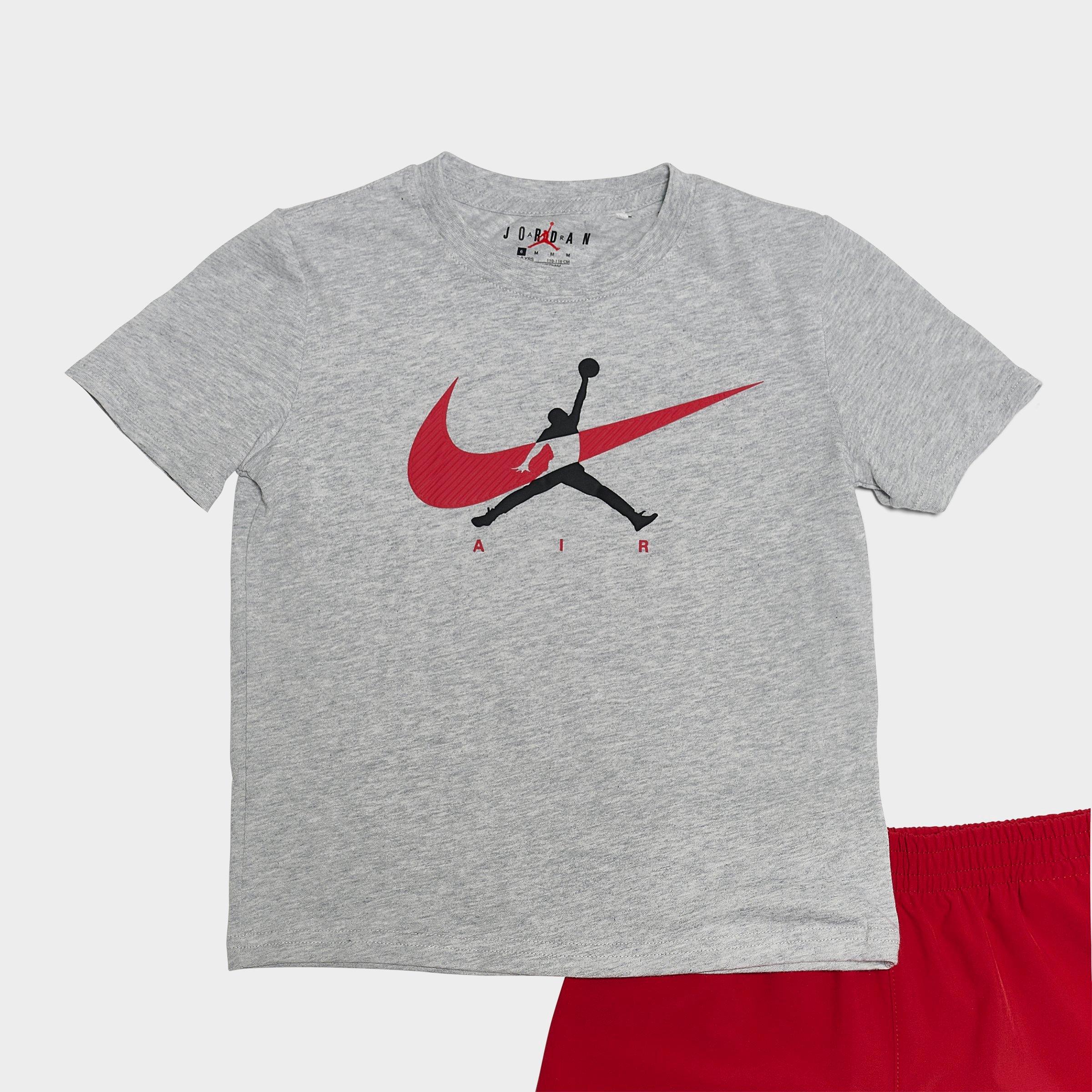 Little Kids' Jordan Jumpman Swoosh T-Shirt and Shorts Set