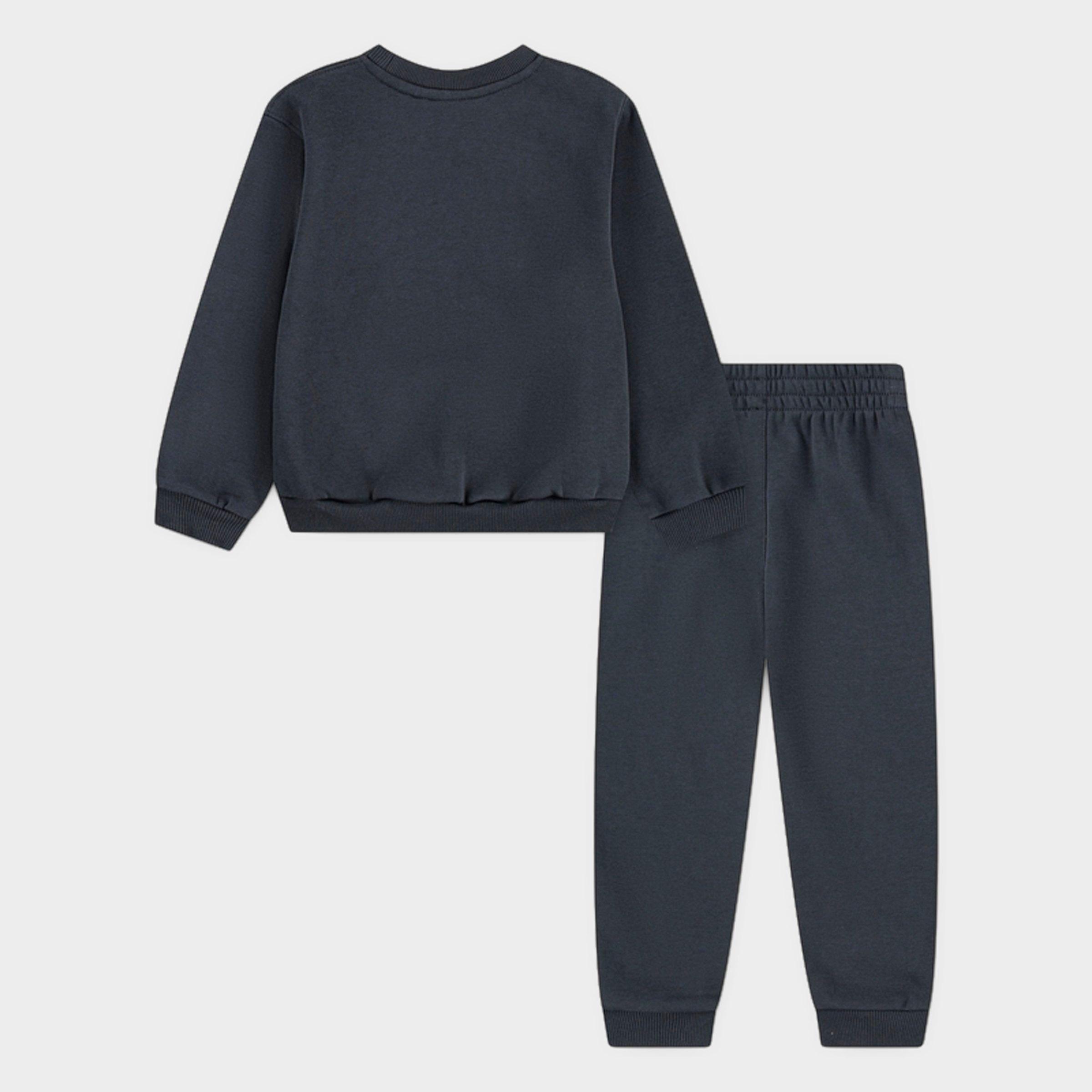 Little Kids' Nike Globe Crewneck Sweatshirt and Jogger Pants Set