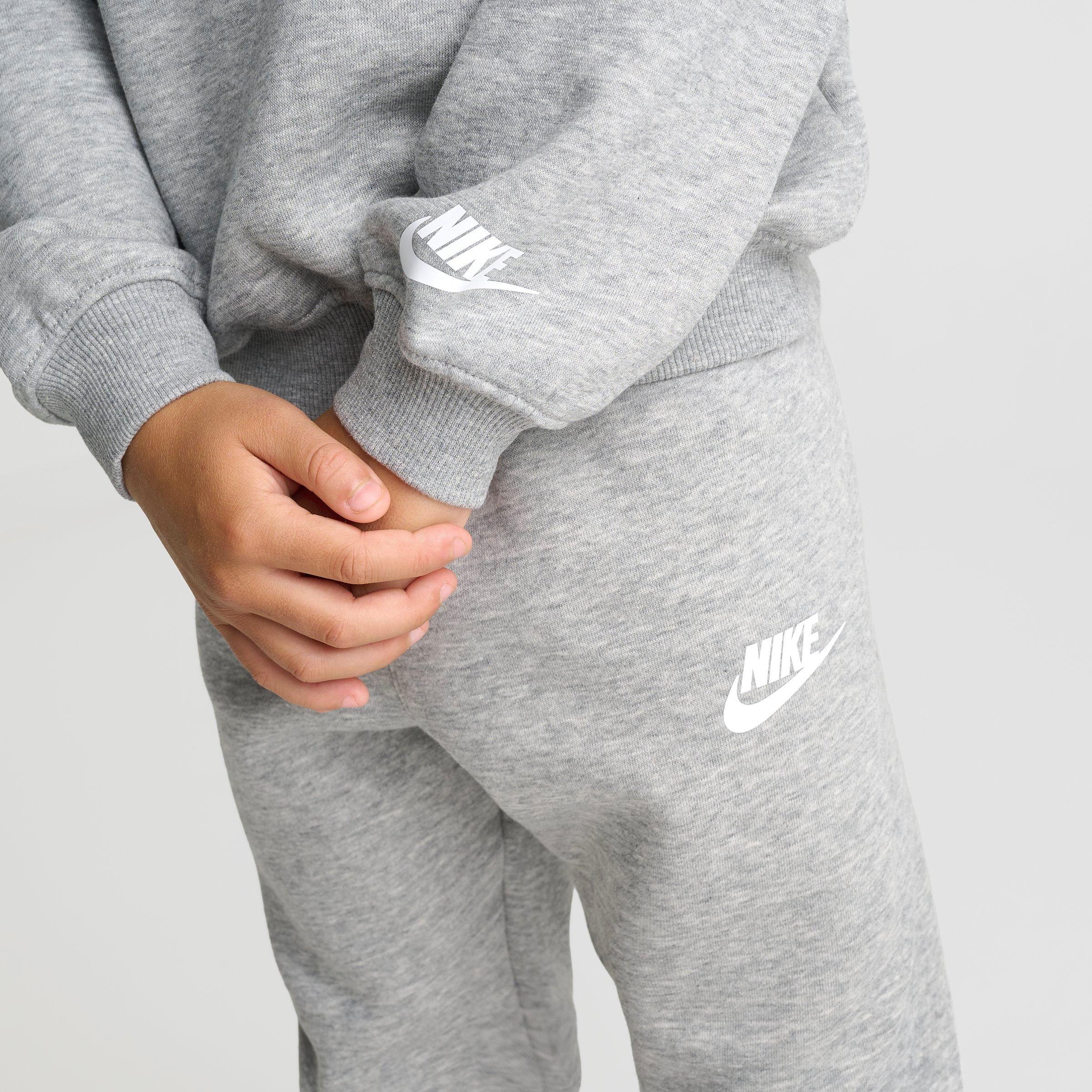 Little Kids' Nike Chenille Crewneck Sweatshirt and Jogger Pants Set