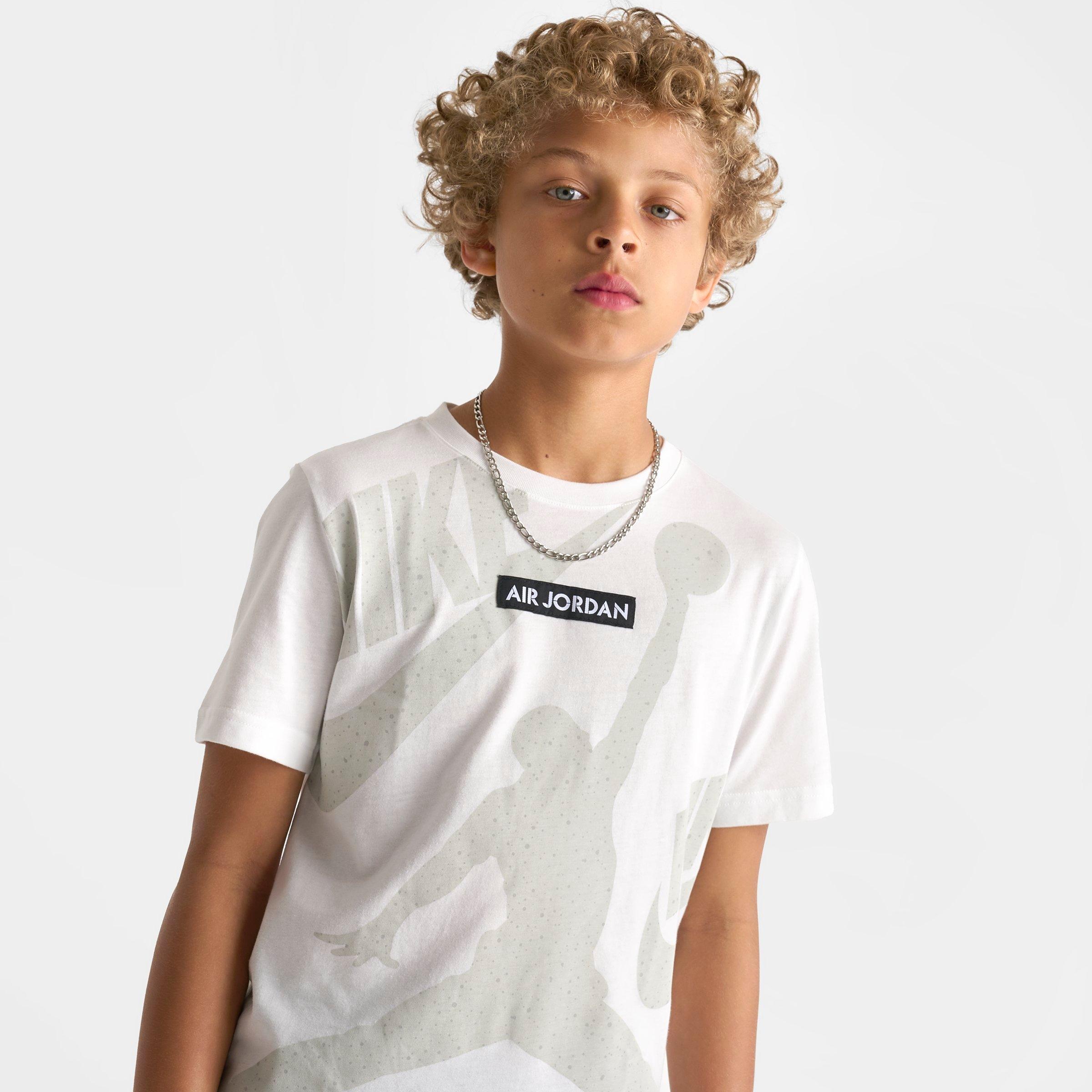 Boys' Big Kids' Air Jordan 4 Speckled Retro T-Shirt