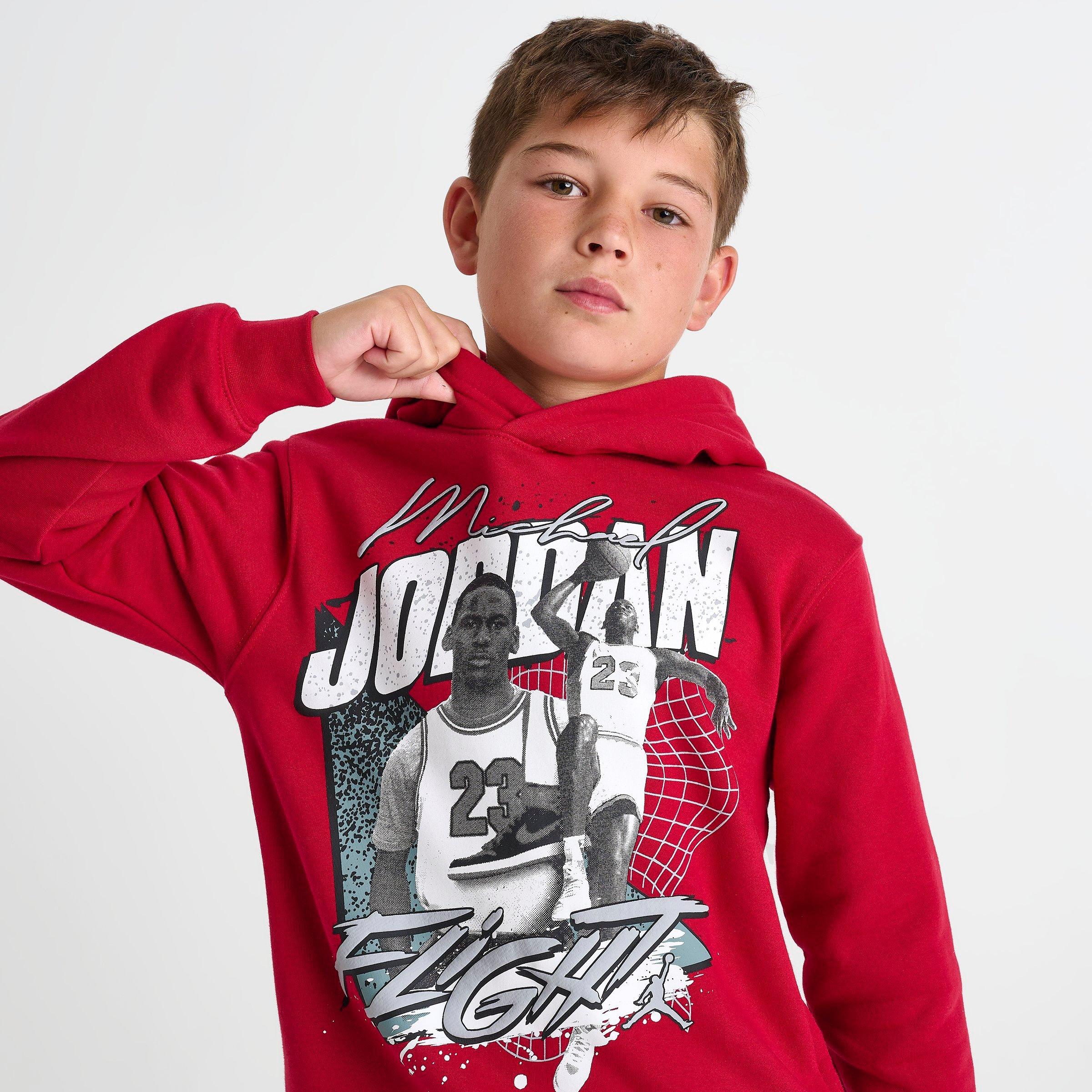 Kids' Jordan Flight Double Pullover Hoodie