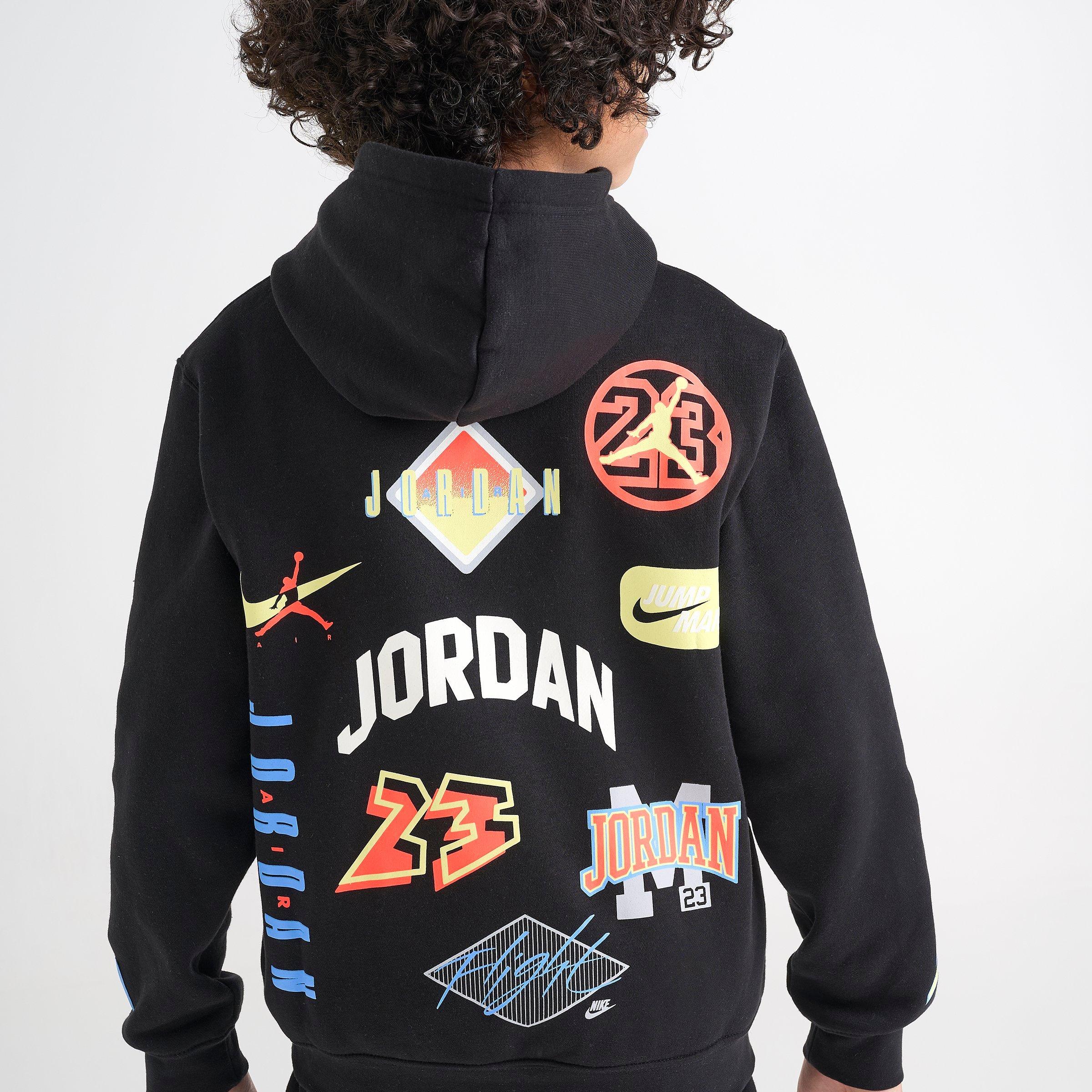 Boys' Big Kids' Jordan MVP Dynasty Patch Fleece Pullover Hoodie