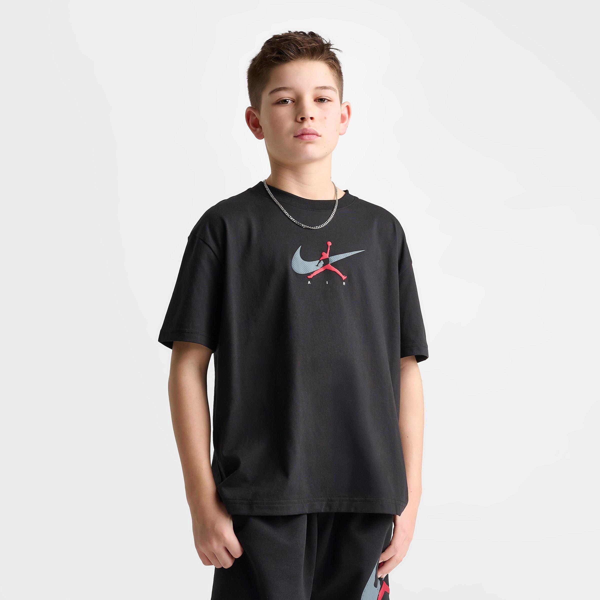 Big Kids' Jordan Brooklyn Swoosh Logo T-Shirt