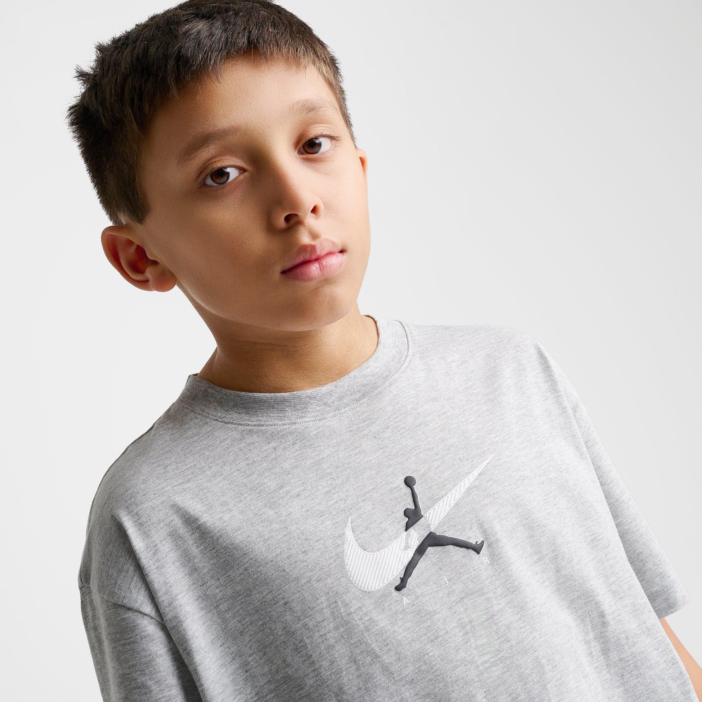 Big Kids' Jordan Brooklyn Swoosh Logo T-Shirt