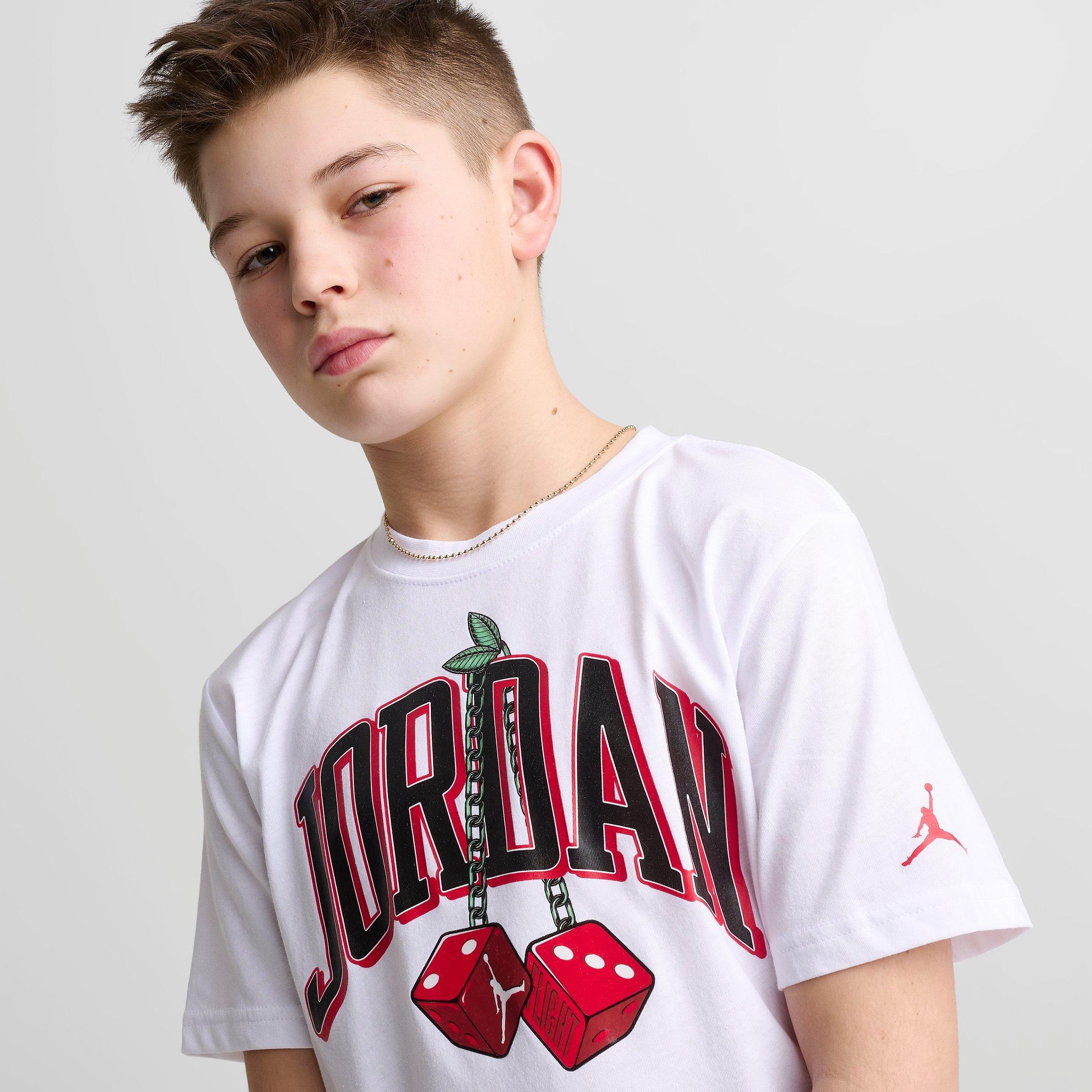 Big Kids' Jordan AJ13 Cherry Dice T-Shirt