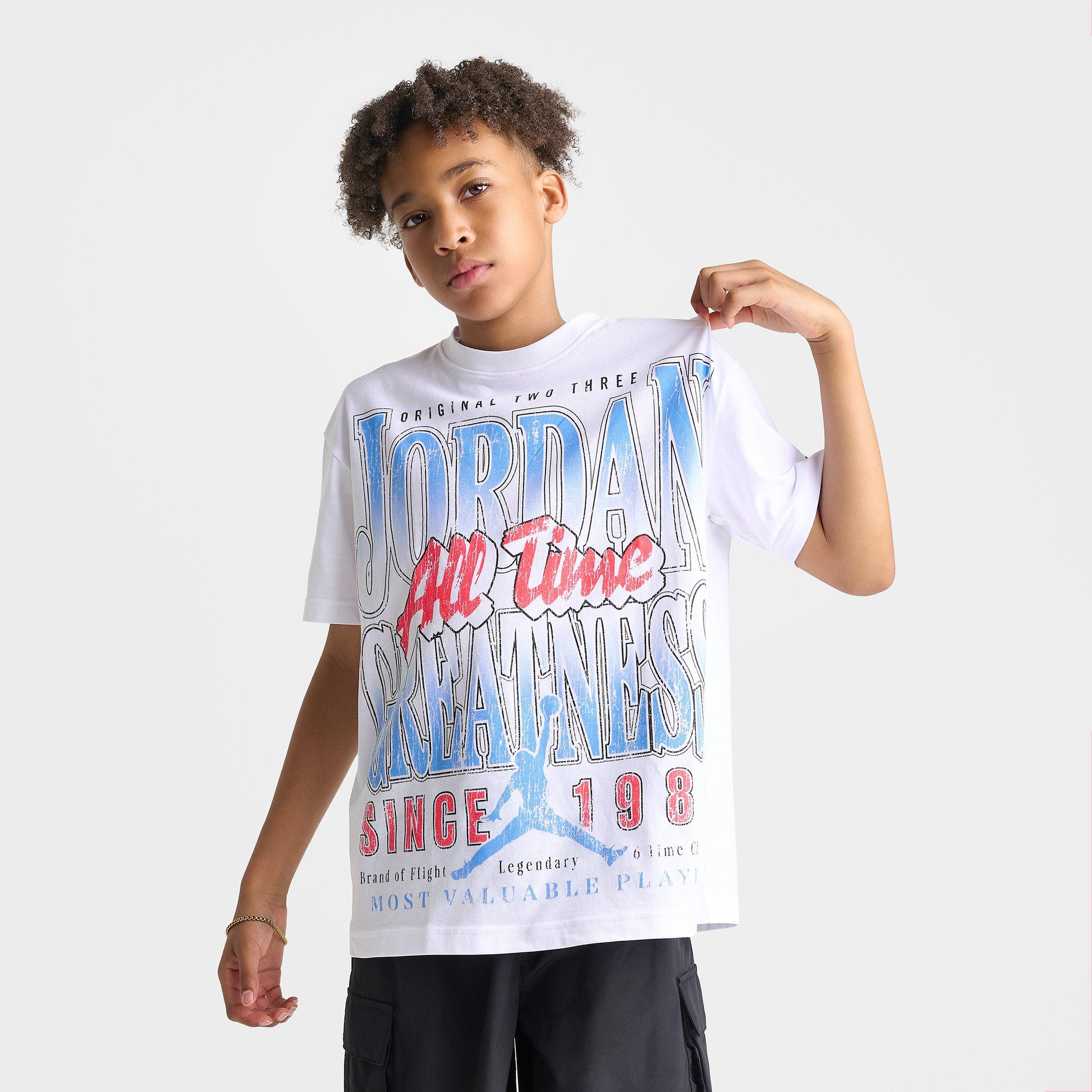 Big Kids' Jordan All Time Greatness Graphic T-Shirt