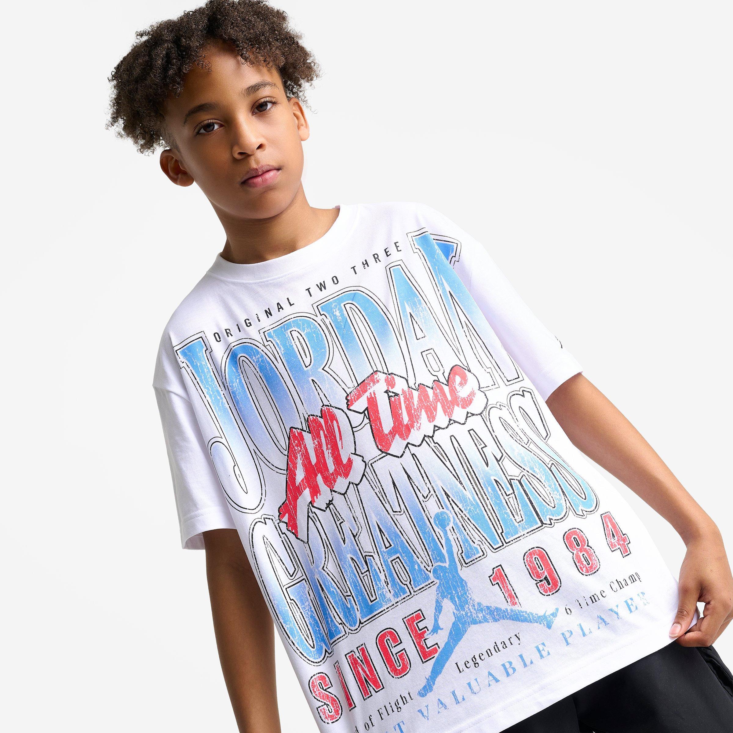 Big Kids' Jordan All Time Greatness Graphic T-Shirt