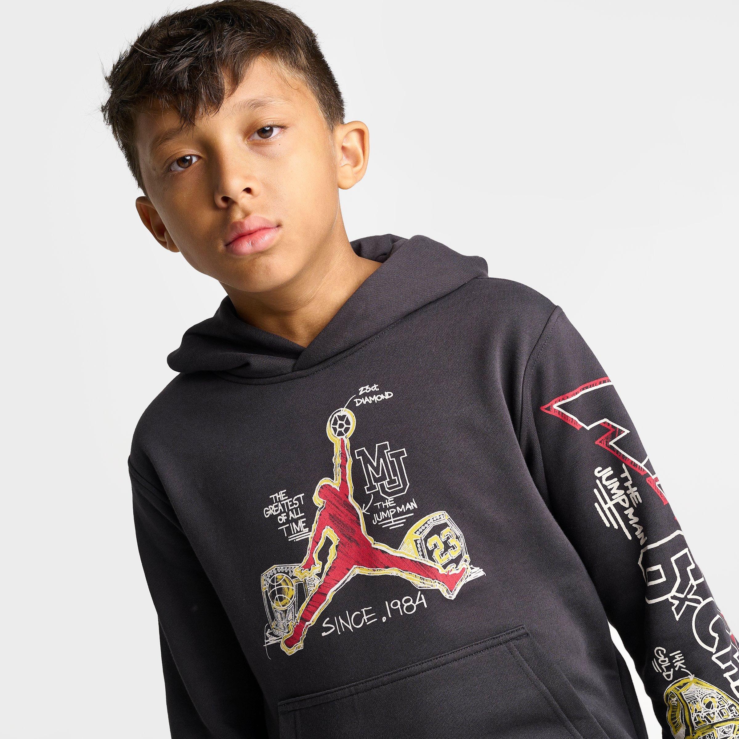 Big Kids' Jordan Bling Ring Graphic Pullover Hoodie