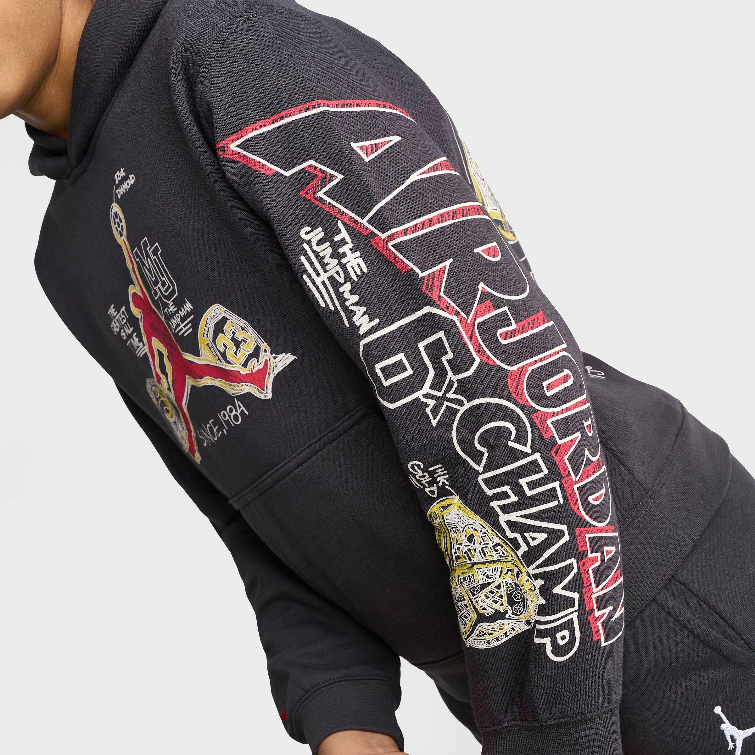 Big Kids' Jordan Bling Ring Graphic Pullover Hoodie