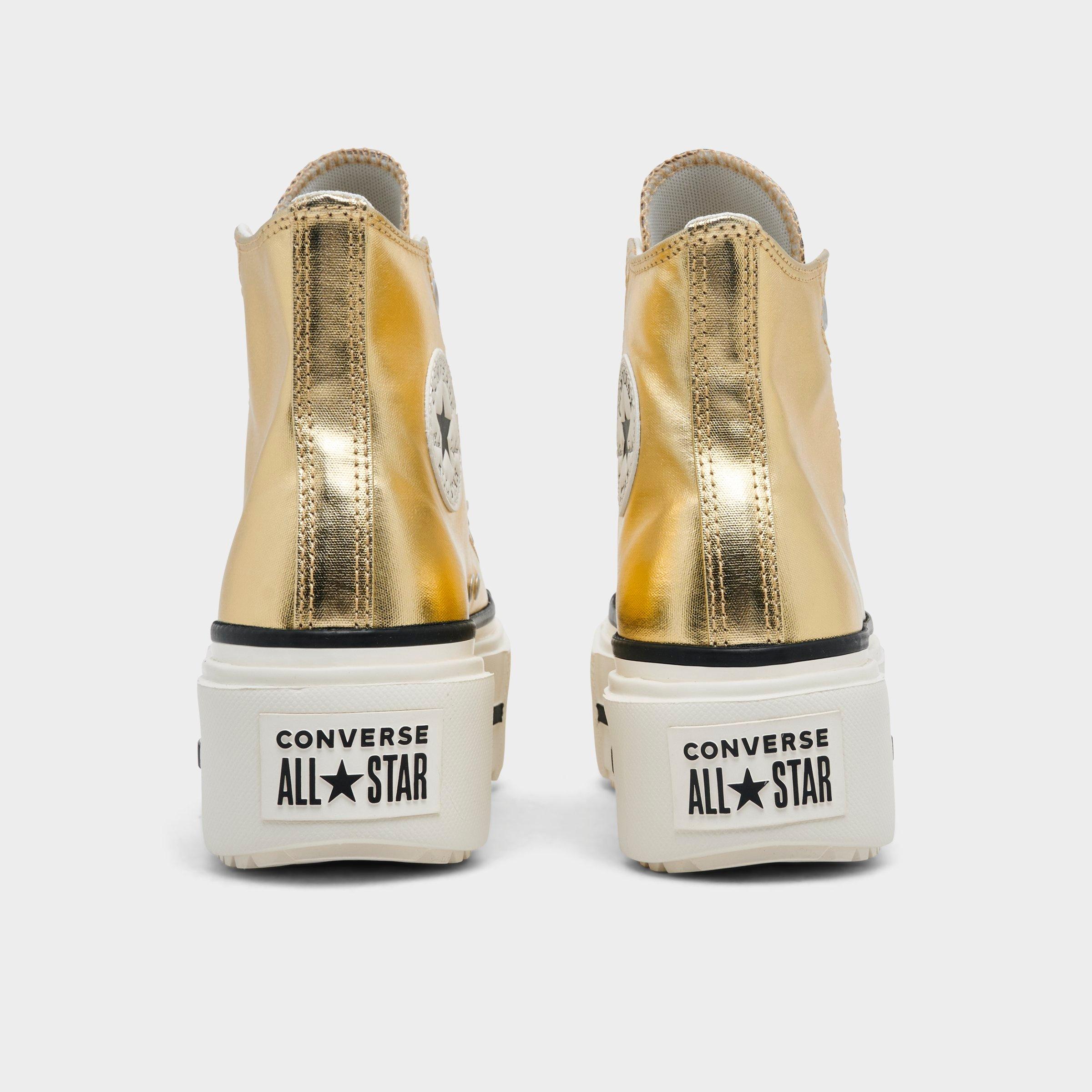 Women's Converse Chuck Taylor All Star Lift Double Stack Platform Metallic Casual Shoes