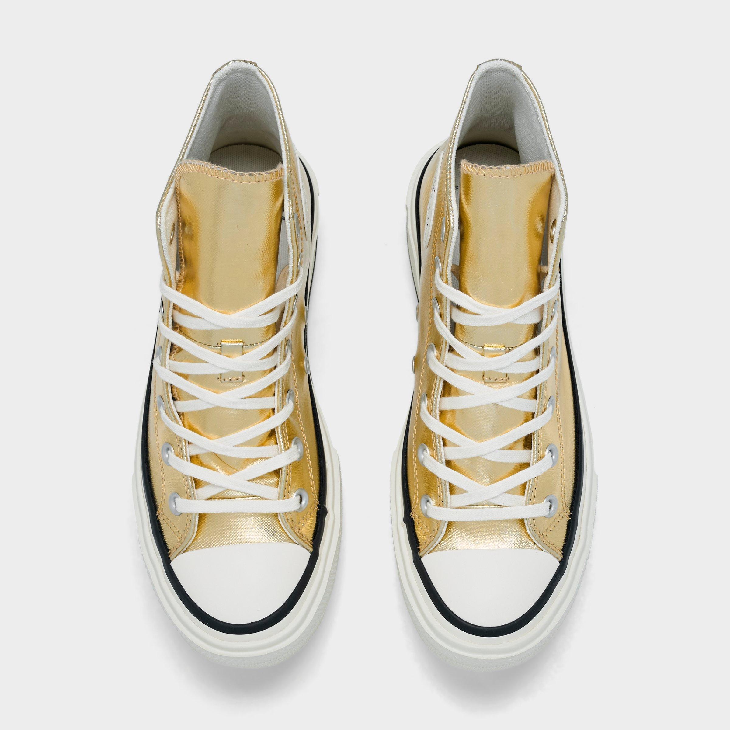 Women's Converse Chuck Taylor All Star Lift Double Stack Platform Metallic Casual Shoes