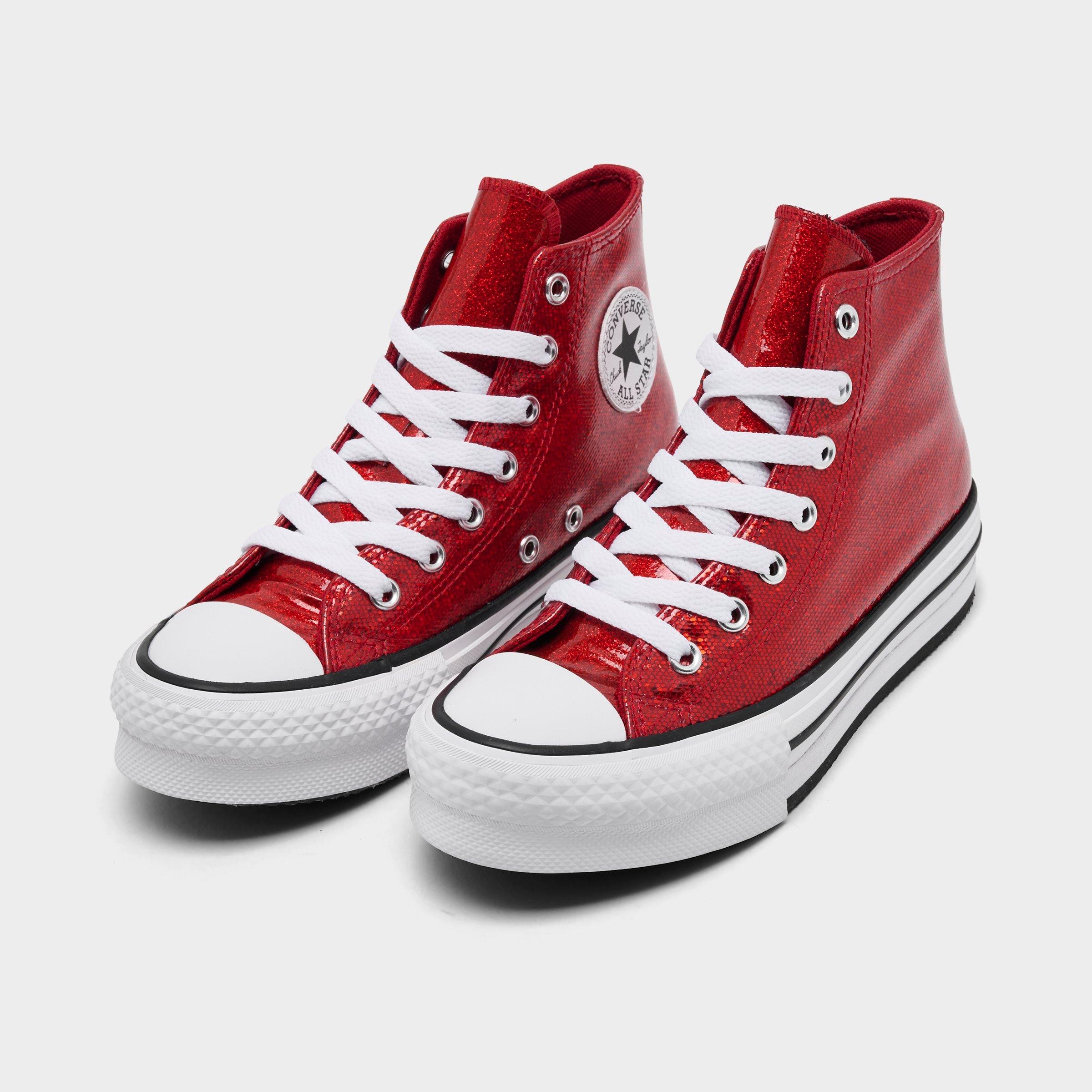 Girls' Little Kids' Converse Chuck Taylor All Star Glitter Lift Platform Casual Shoes
