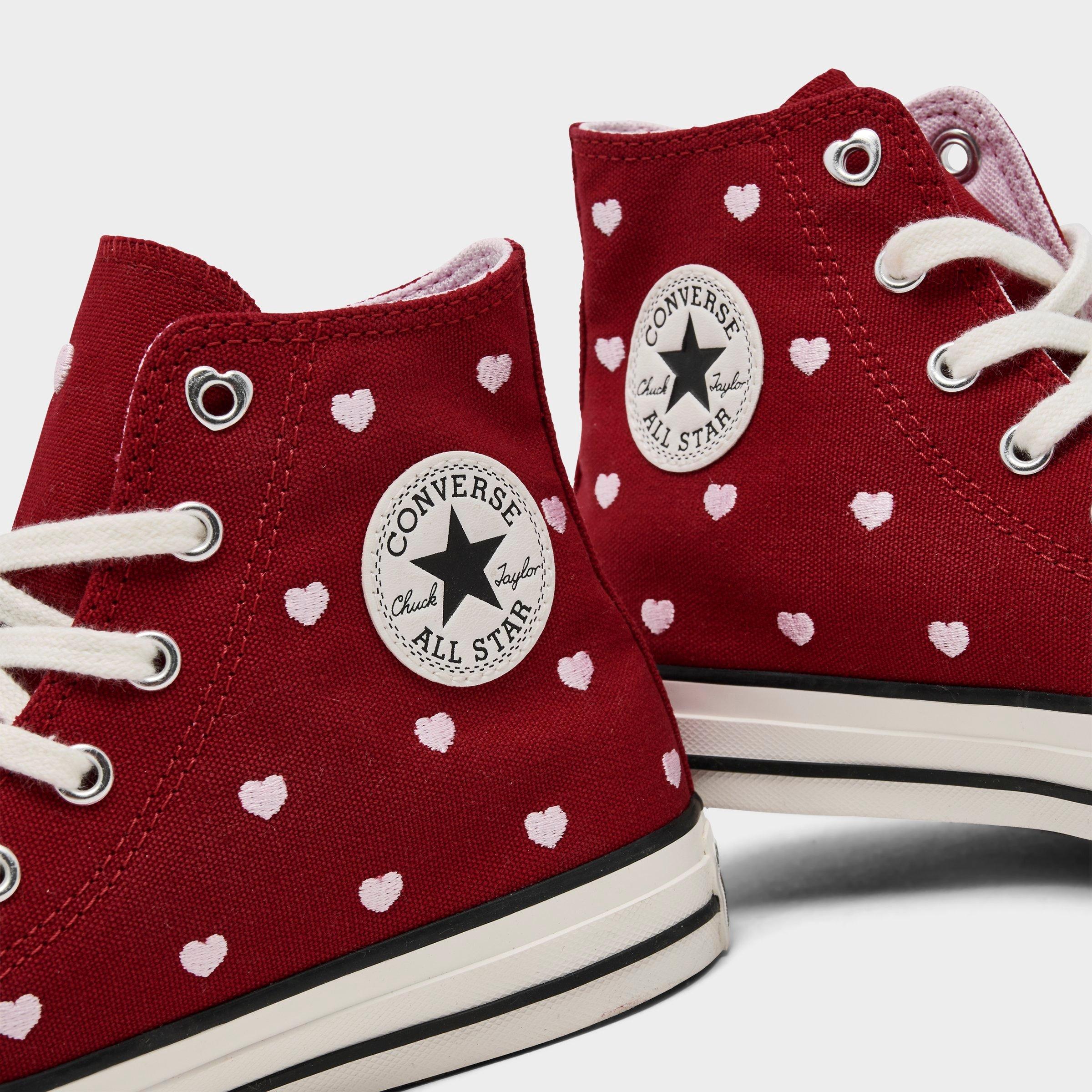 Girls' Big Kids' Converse Chuck Taylor All Star Valentine's Day High Top Casual Shoes