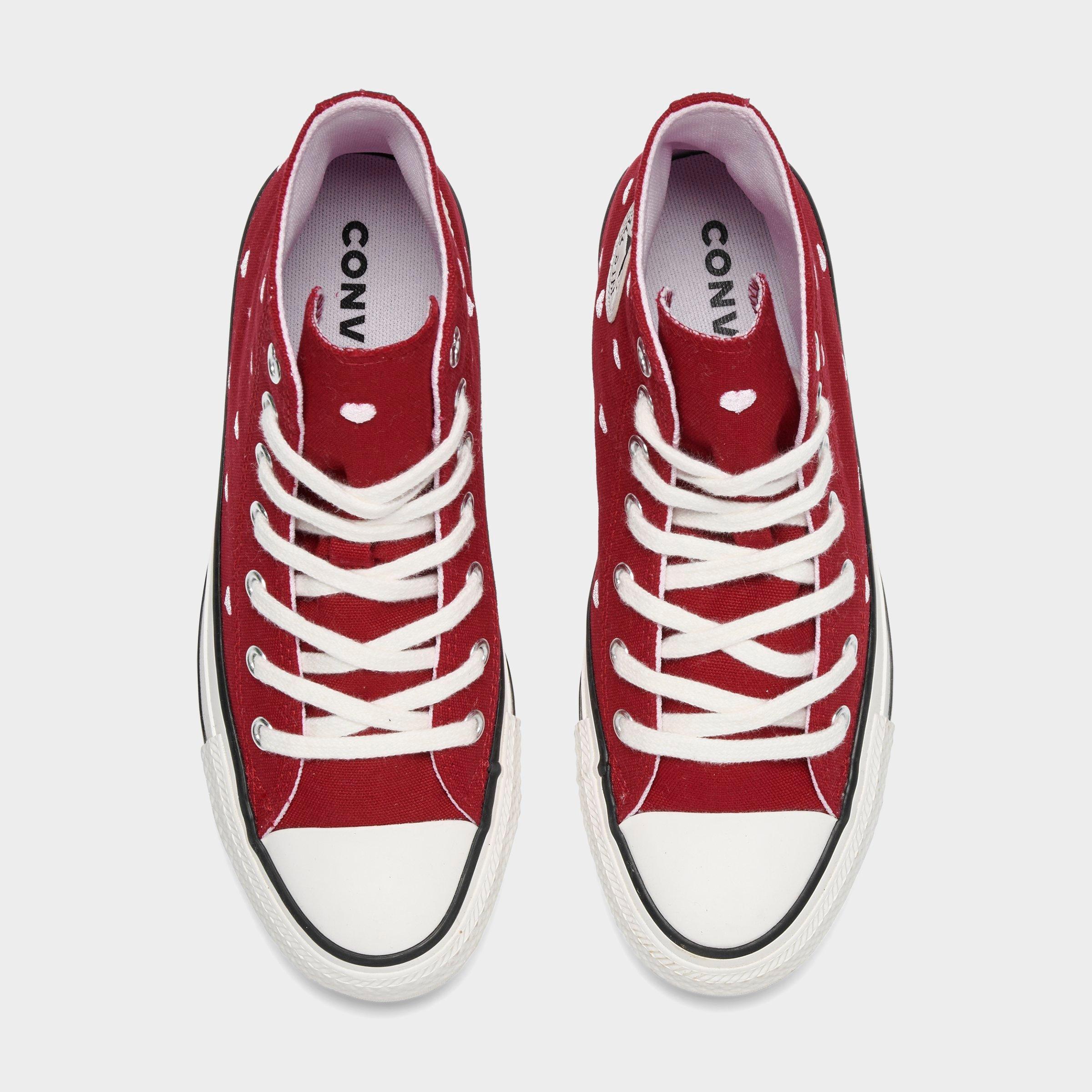 Girls' Big Kids' Converse Chuck Taylor All Star Valentine's Day High Top Casual Shoes