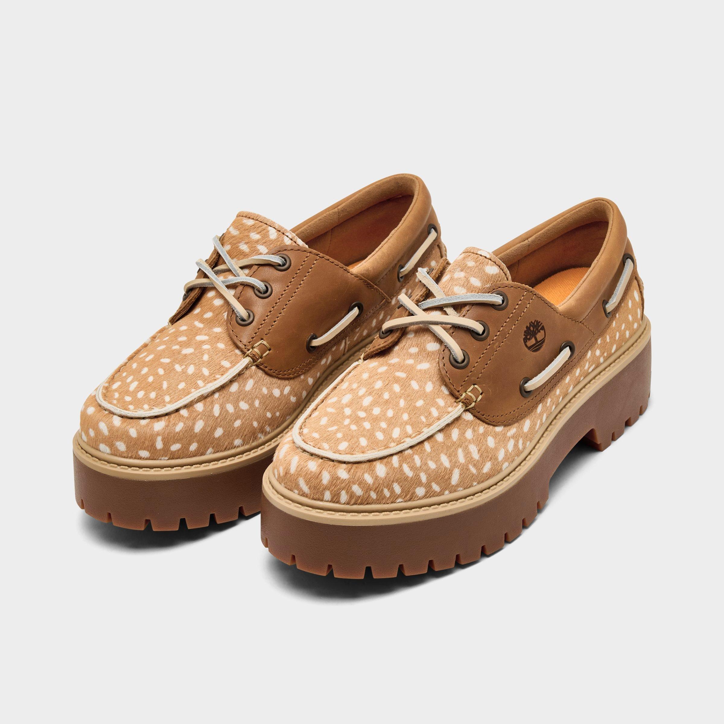 Women's Timberland Stone Street 3-Eye Platform Boat Shoes