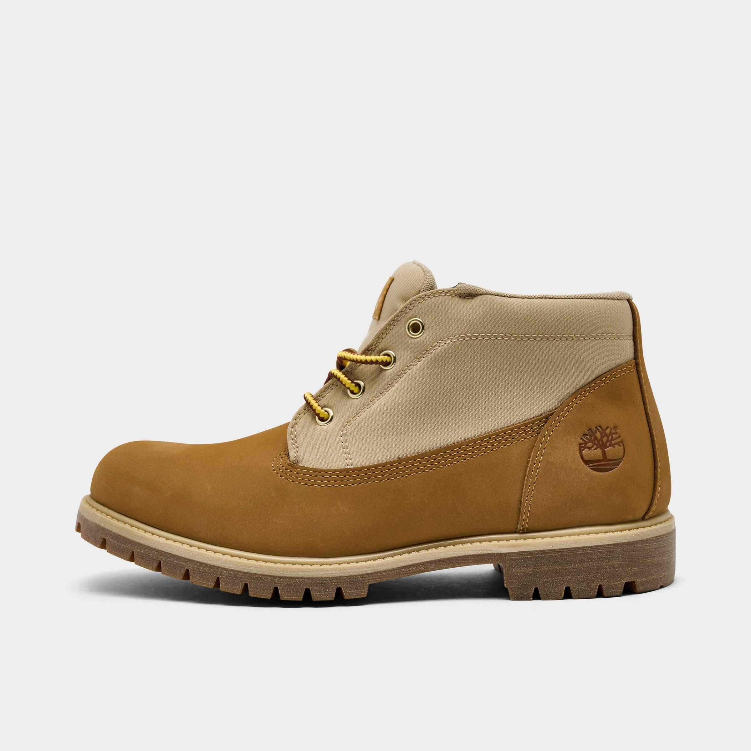 NEW TIMBERLAND men\'s groveton chukka suede canvas casual shoes in wheat Timberland Groveton Chukka Boots Wheat Nubuck Canvas Lace Up  main image 4