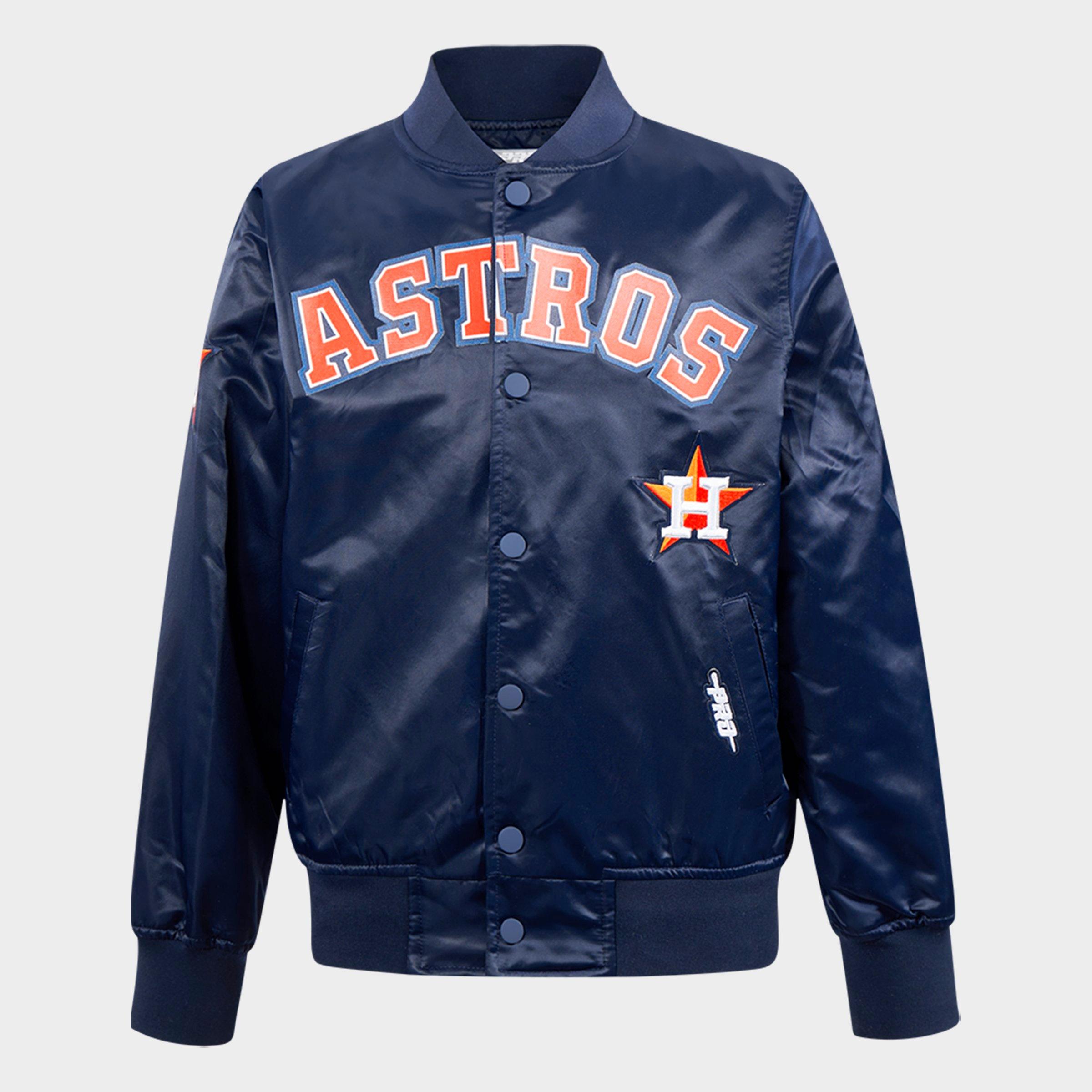 Big Kids' Pro Standard Houston Astros MLB Classic Baseball Satin Jacket
