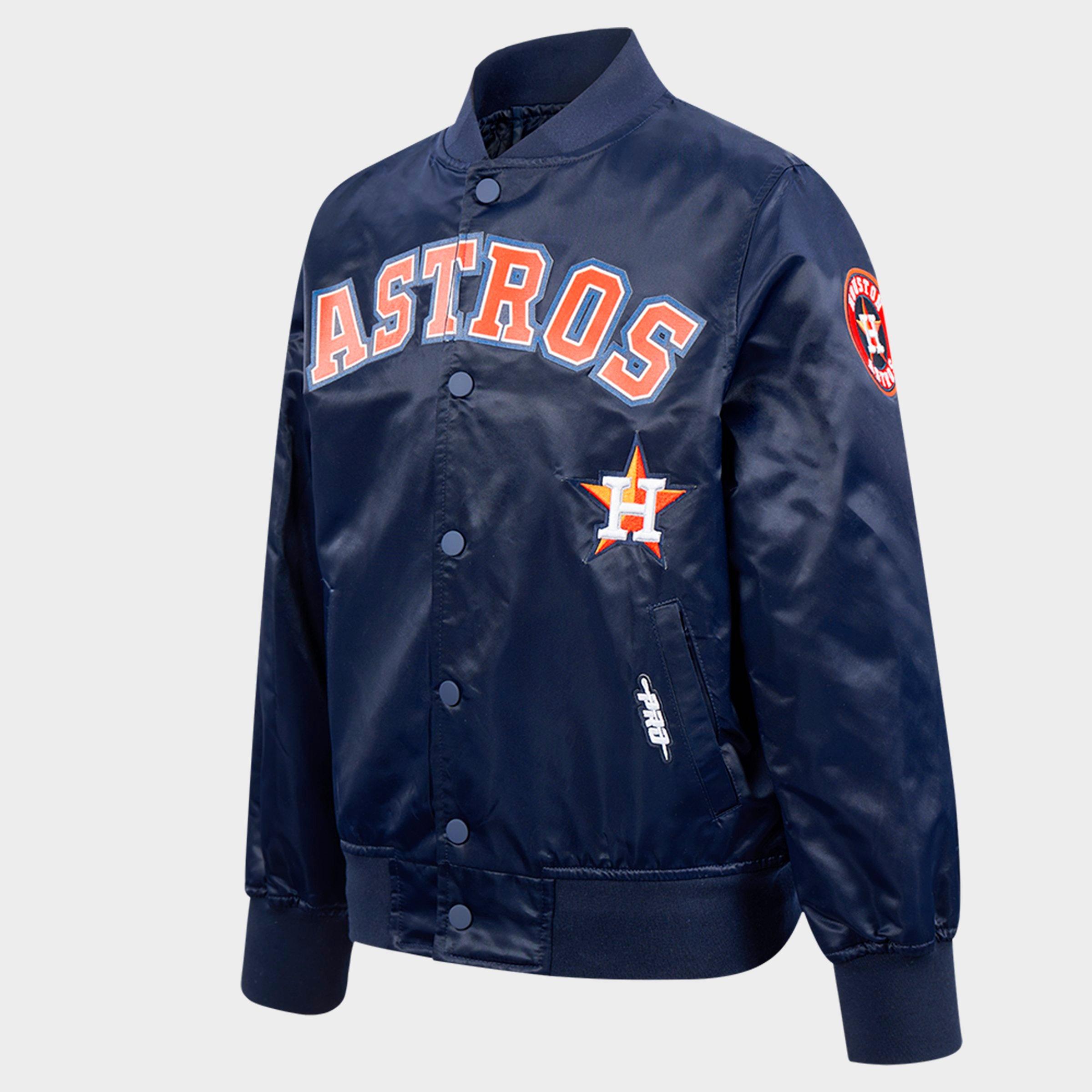 Big Kids' Pro Standard Houston Astros MLB Classic Baseball Satin Jacket