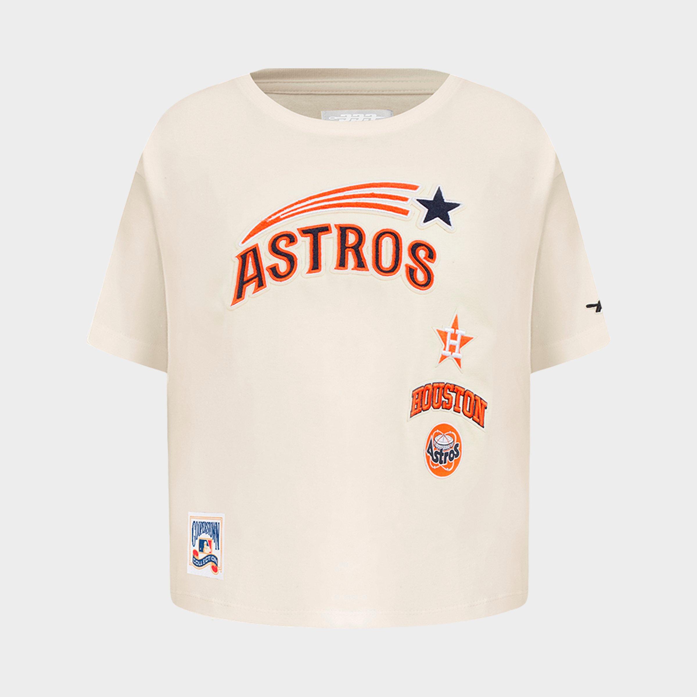 Big Kids' Pro Standard Houston Astros MLB Retro Classic Boxy T-Shirt
