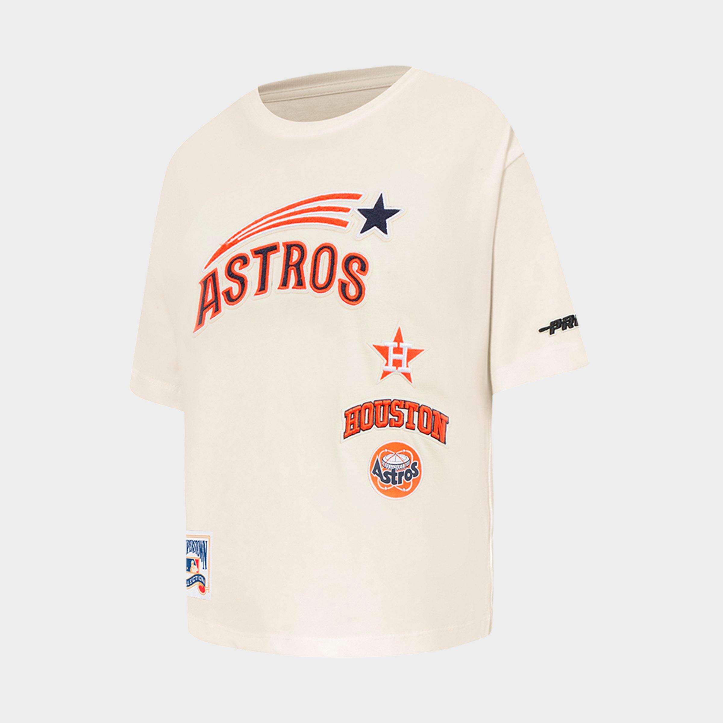 Big Kids' Pro Standard Houston Astros MLB Retro Classic Boxy T-Shirt