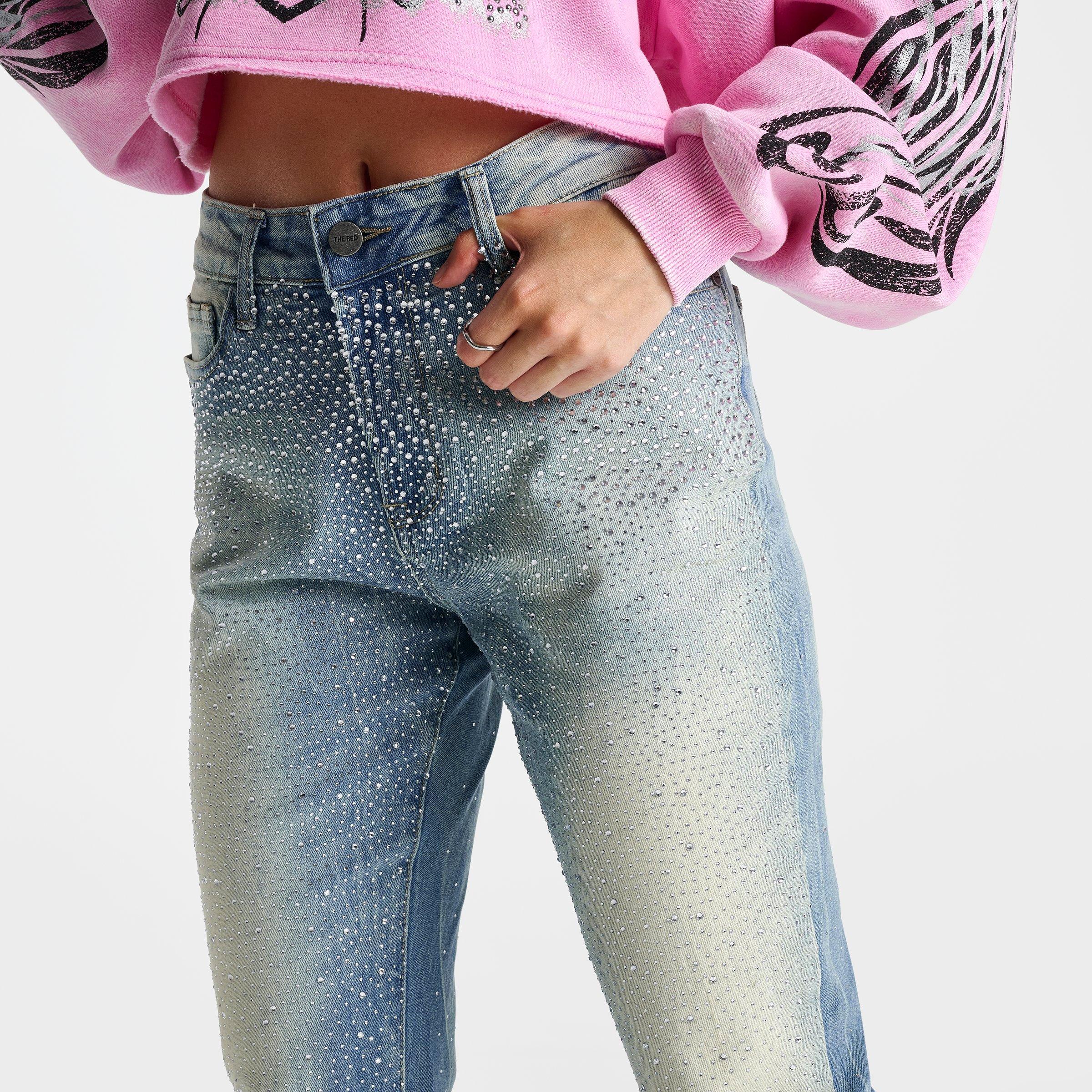 Women's Smoke Rise Ruby Rhinestone High-Rise Bootcut Jeans