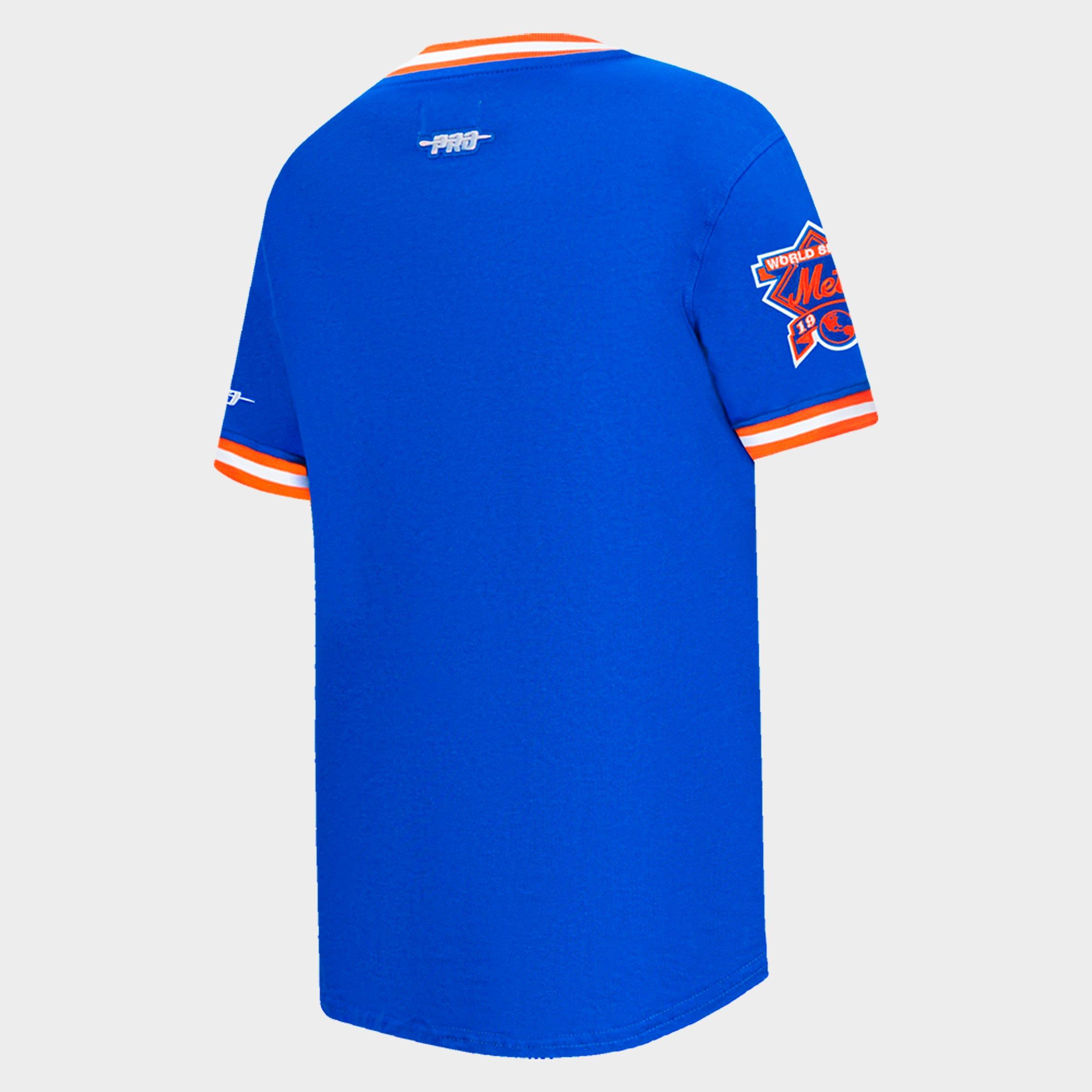 Big Kids' Pro Standard New York Mets MLB Striped Rib T-Shirt