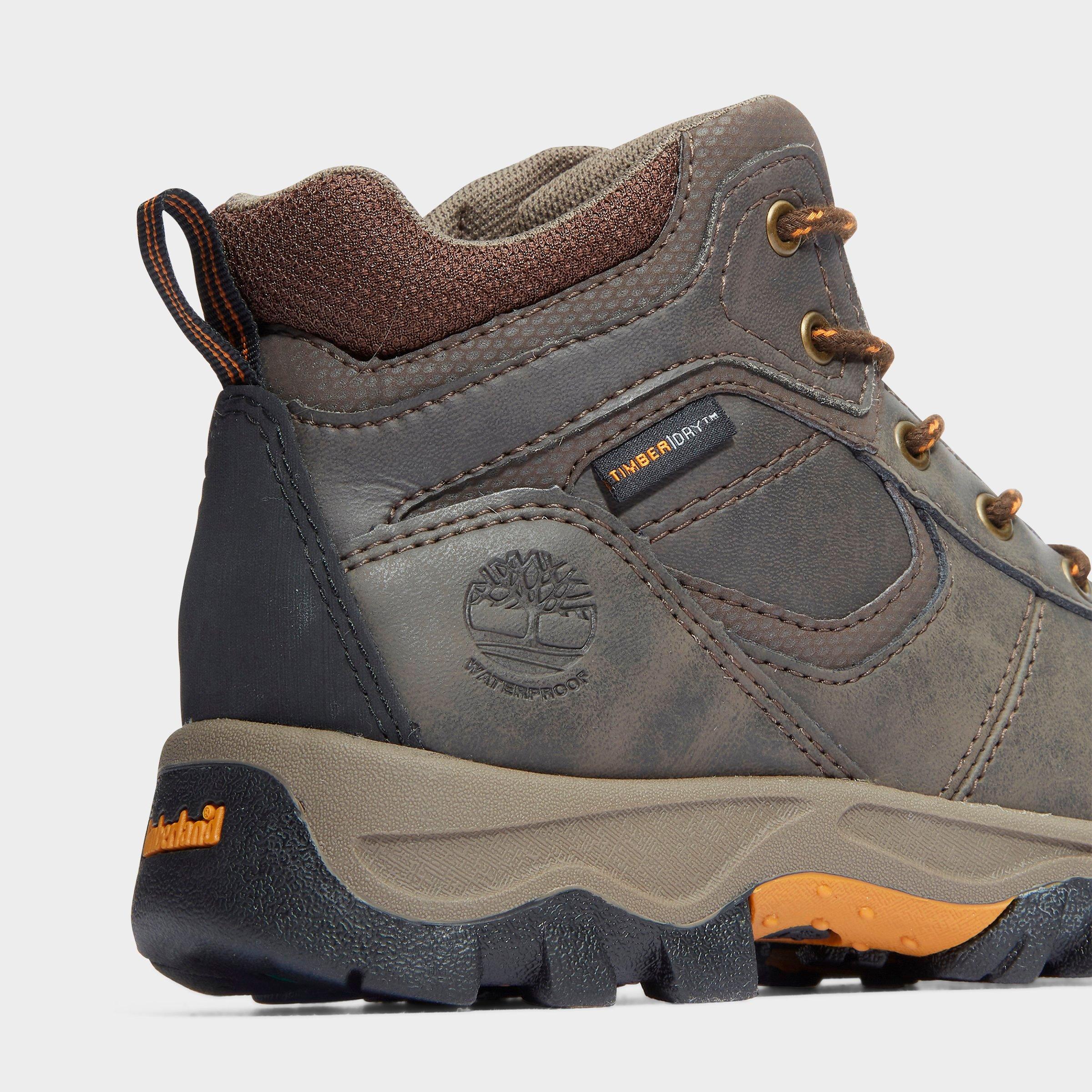 Big Kids' Timberland Mt. Maddsen Mid Waterproof Hiking Boots