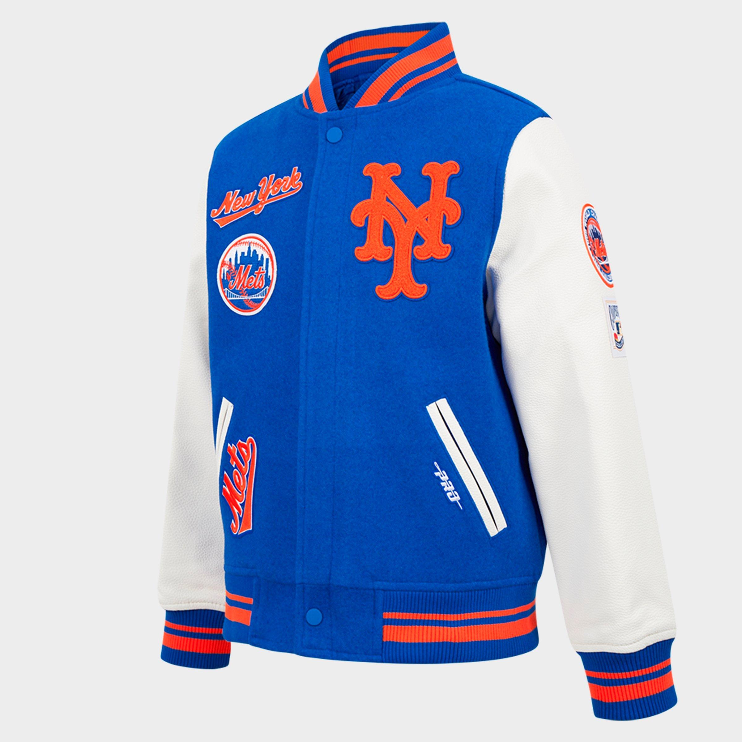 Big Kids' Pro Standard New York Mets MLB Wool Varsity Jacket