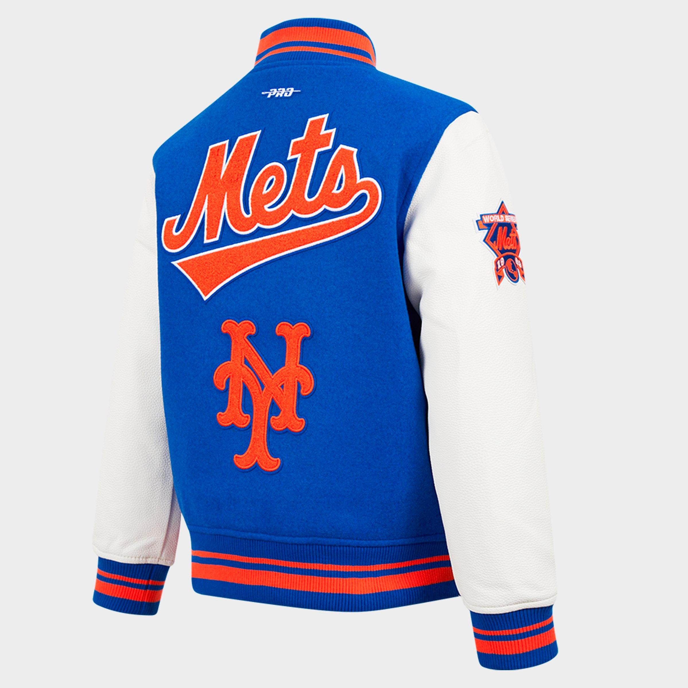 Big Kids' Pro Standard New York Mets MLB Wool Varsity Jacket