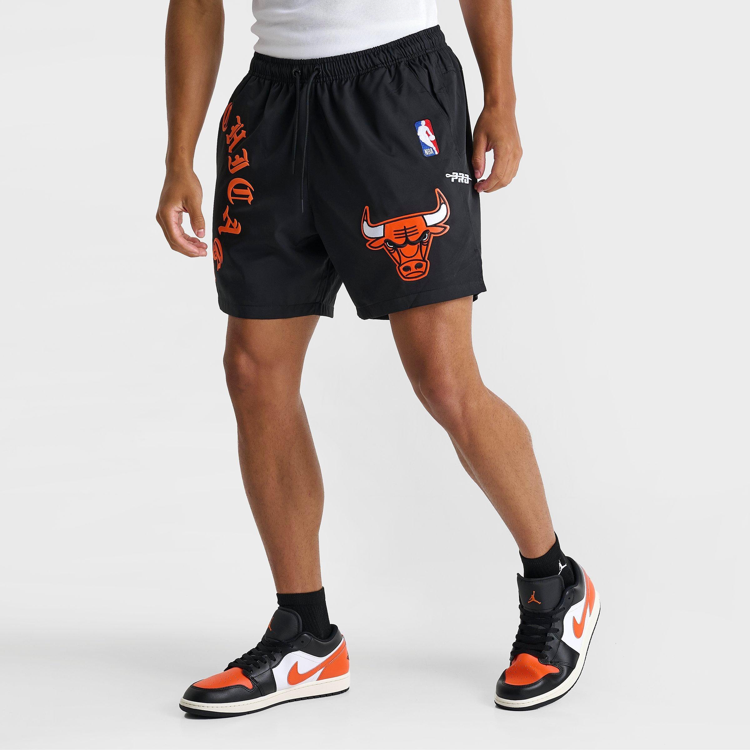 Men's Pro Standard Chicago Bulls NBA Old English Nylon Shorts