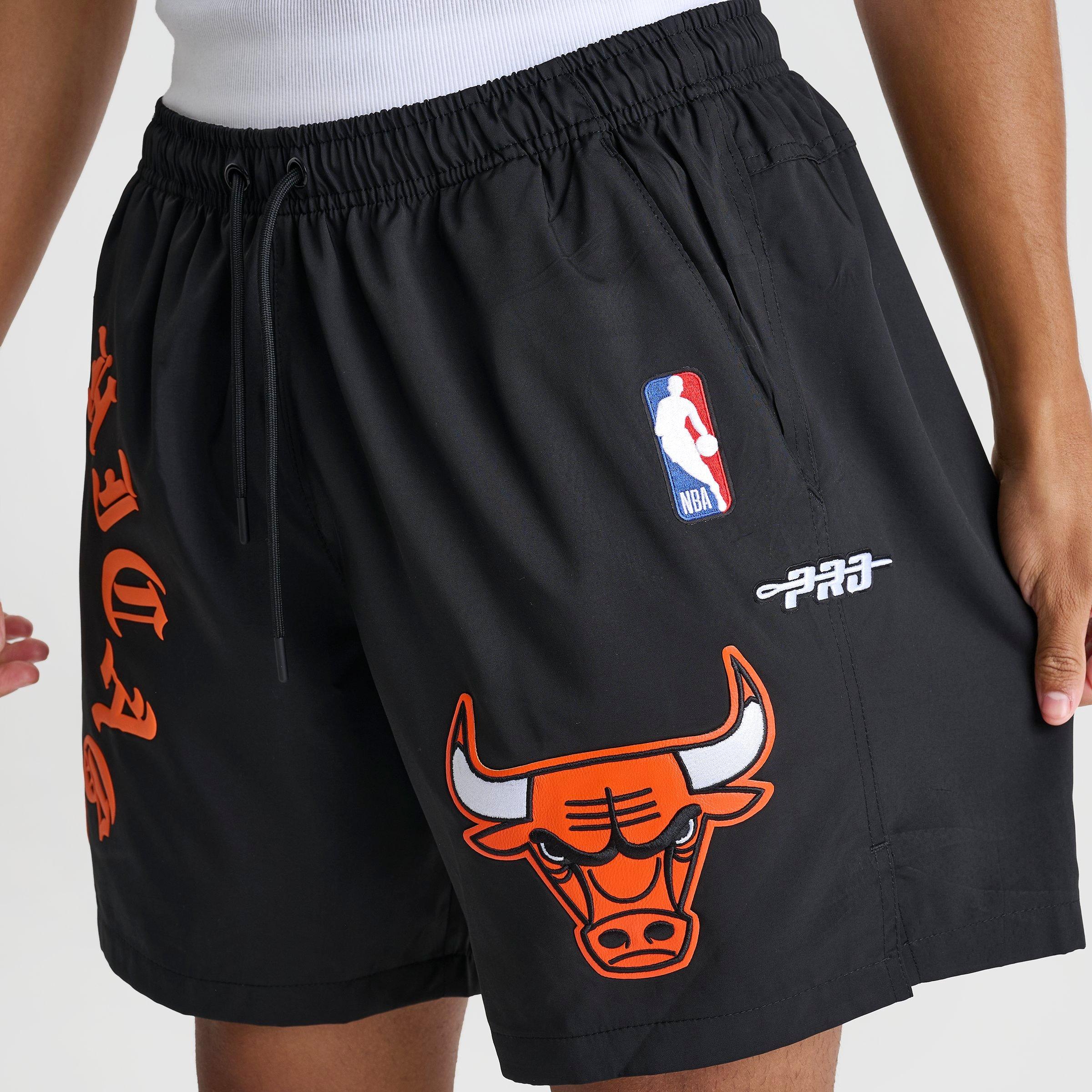 Men's Pro Standard Chicago Bulls NBA Old English Nylon Shorts