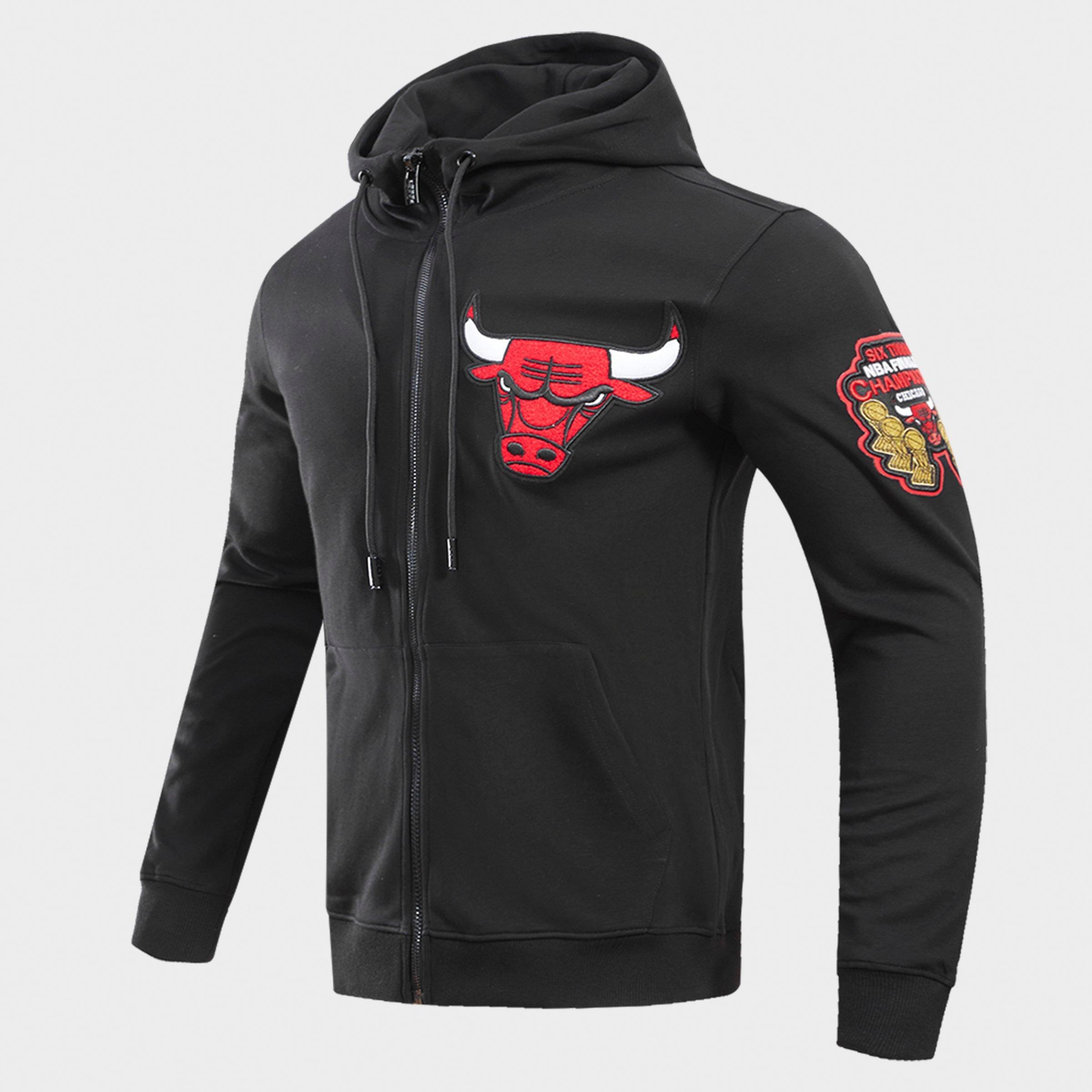 Men's Pro Standard Chicago Bulls NBA Classic Chenille Full-Zip Hoodie