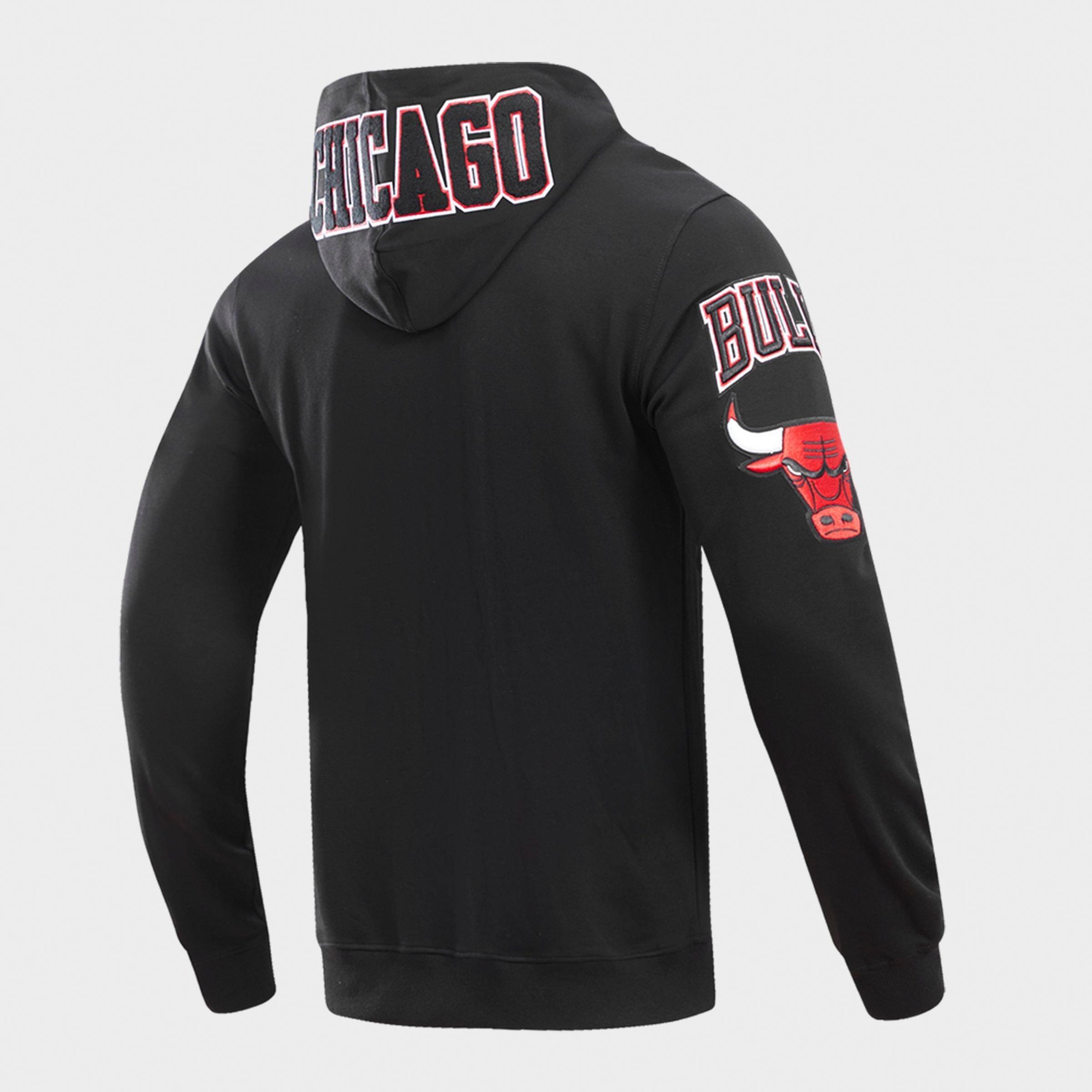 Men's Pro Standard Chicago Bulls NBA Classic Chenille Full-Zip Hoodie
