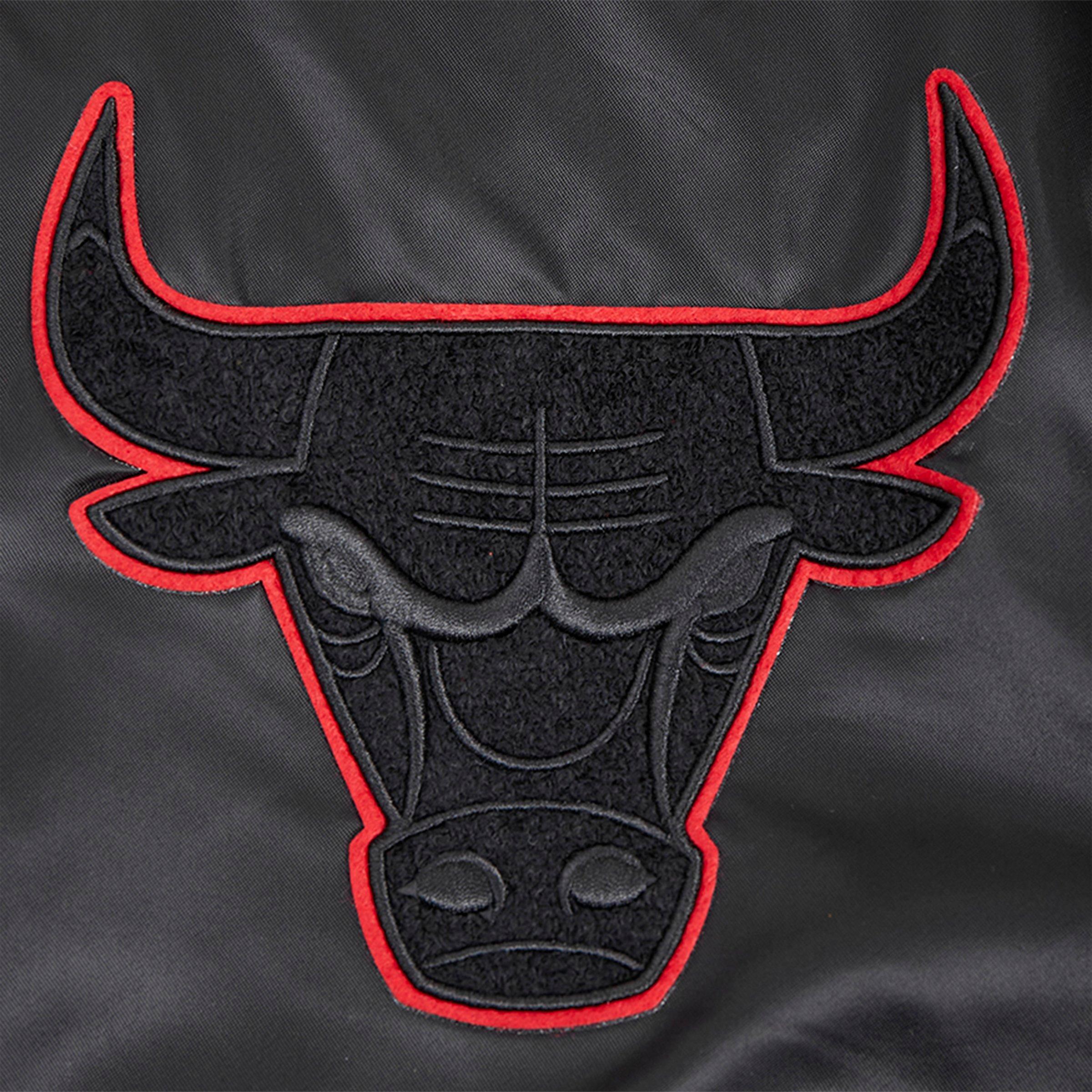 Men's Pro Standard Chicago Bulls NBA Old English Satin Jacket