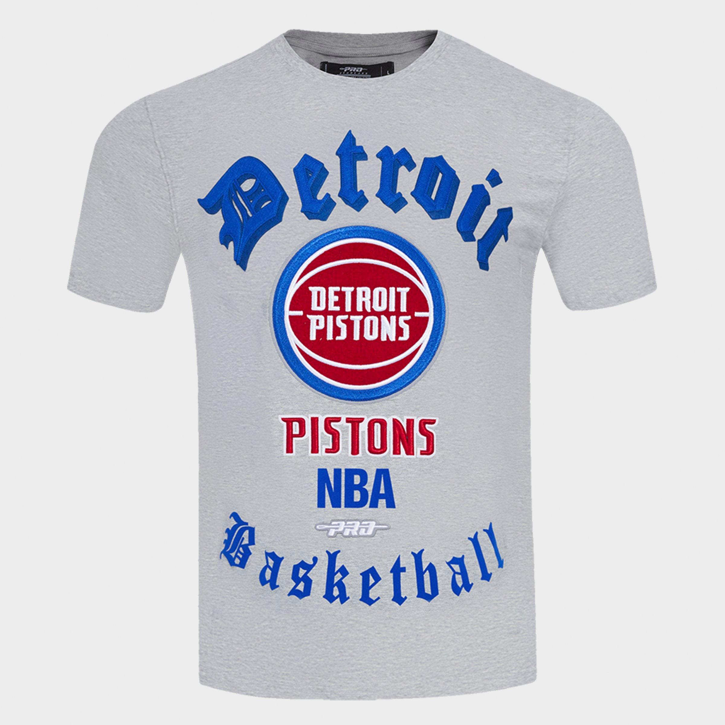 Men's Pro Standard Detroit Pistons NBA Old English T-Shirt