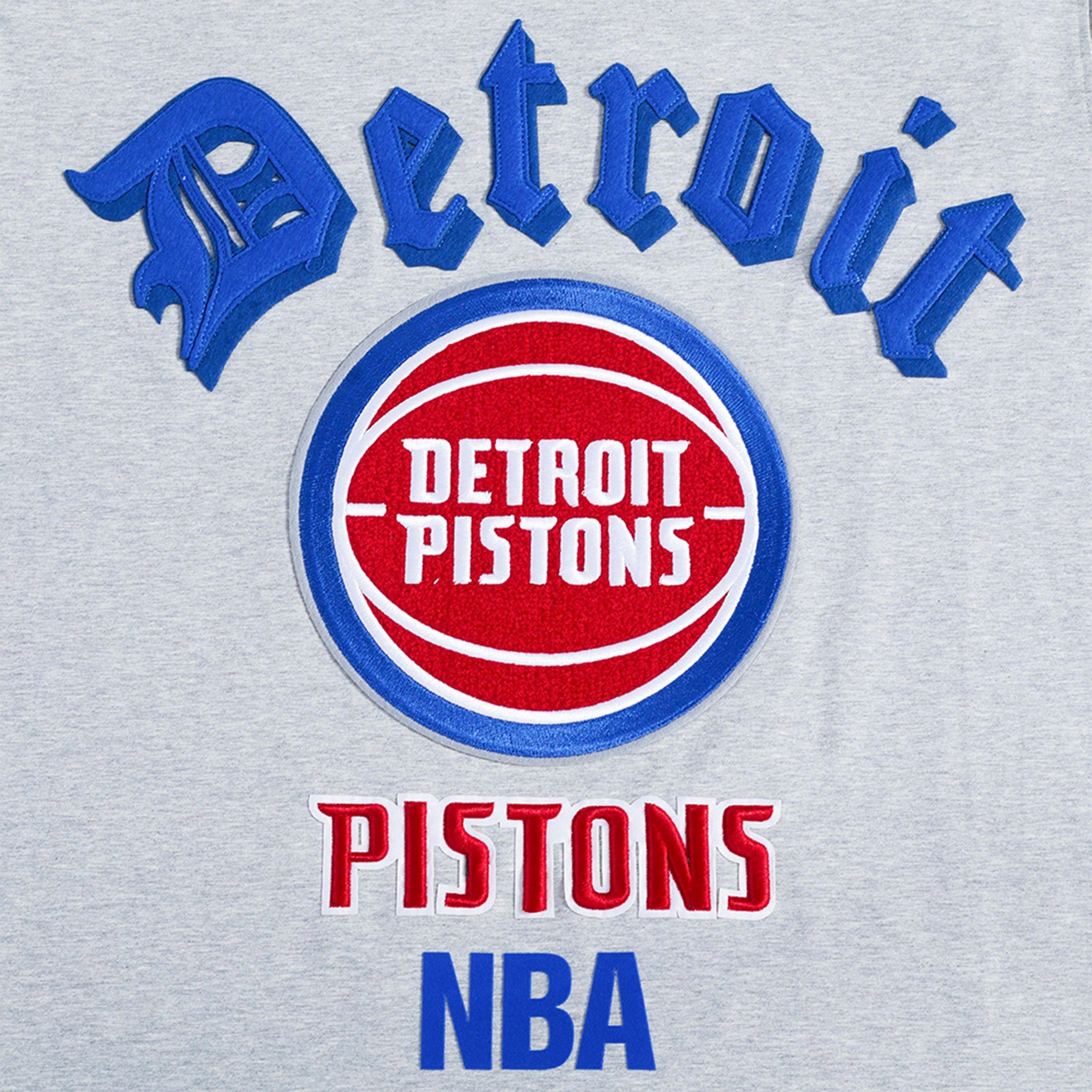 Men's Pro Standard Detroit Pistons NBA Old English T-Shirt
