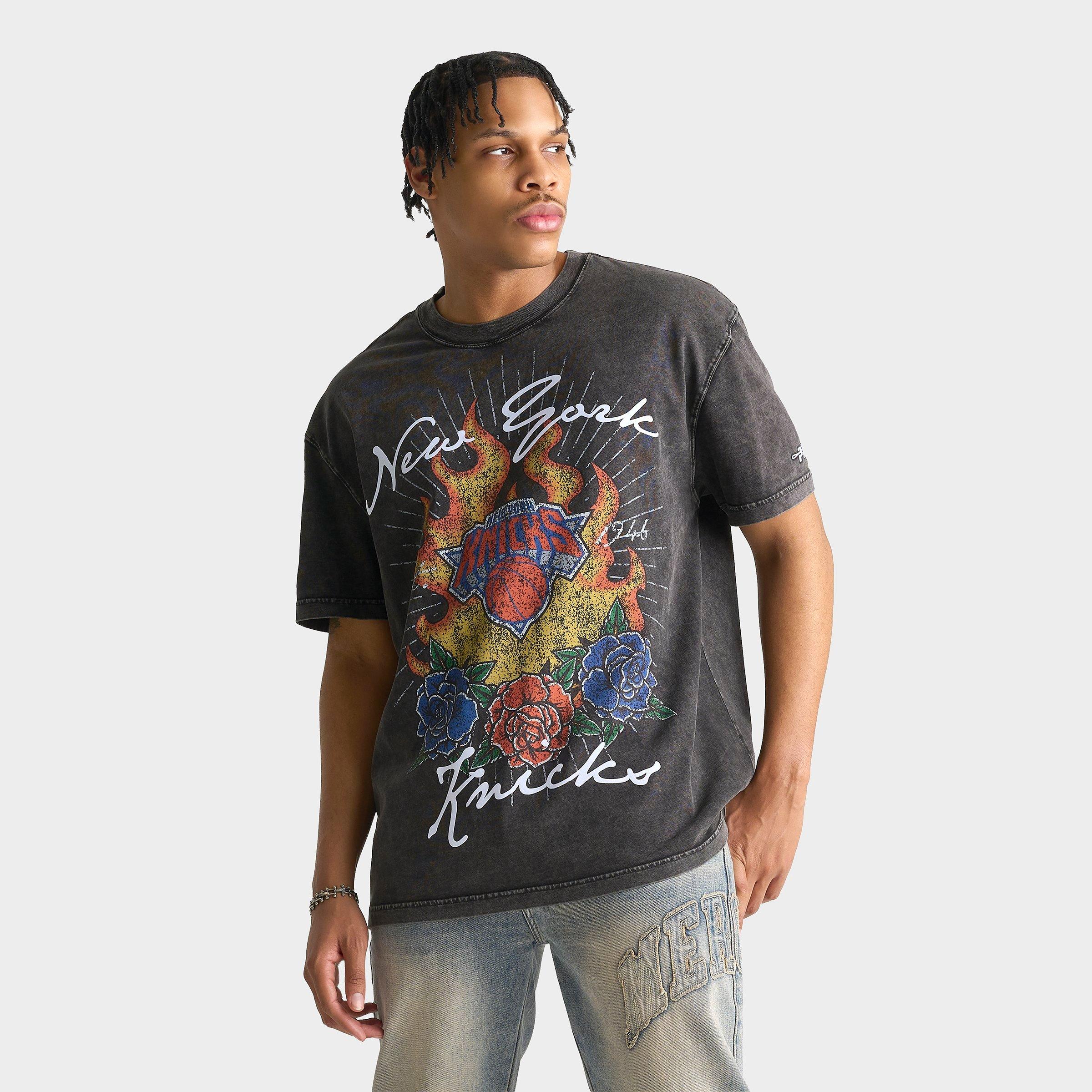 Men's Pro Standard New York Knicks NBA Fire And Roses T-Shirt