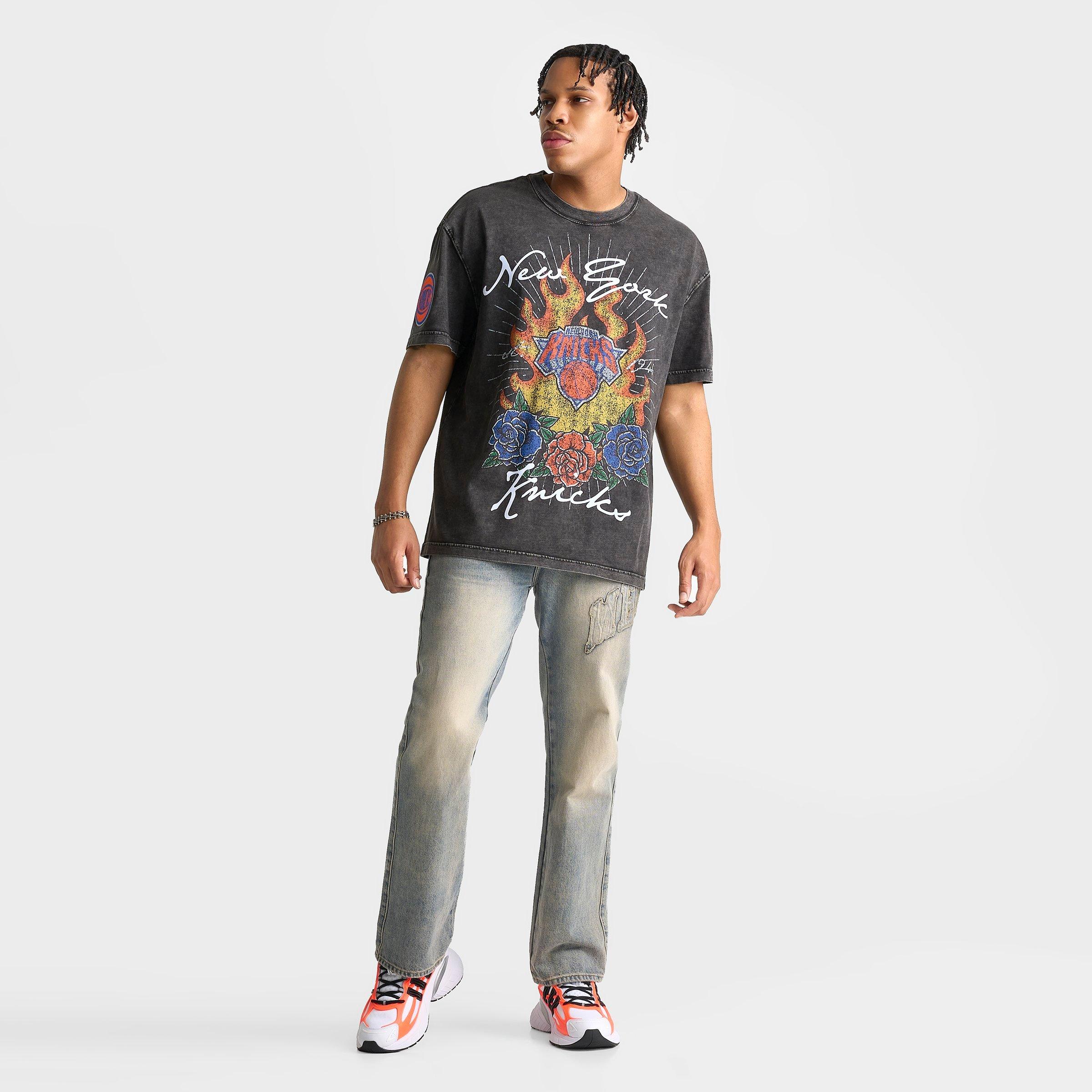 Men's Pro Standard New York Knicks NBA Fire And Roses T-Shirt