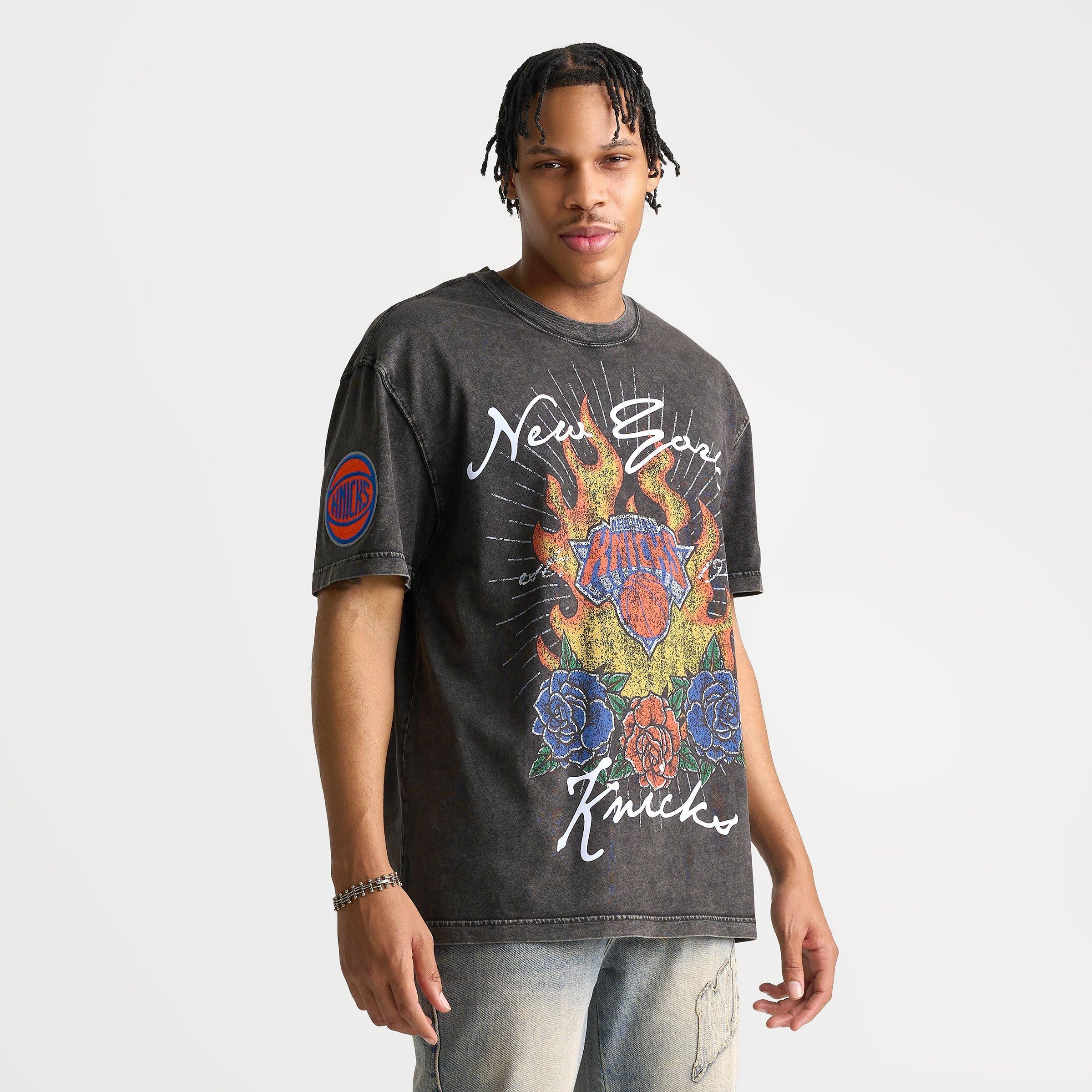 Men's Pro Standard New York Knicks NBA Fire And Roses T-Shirt