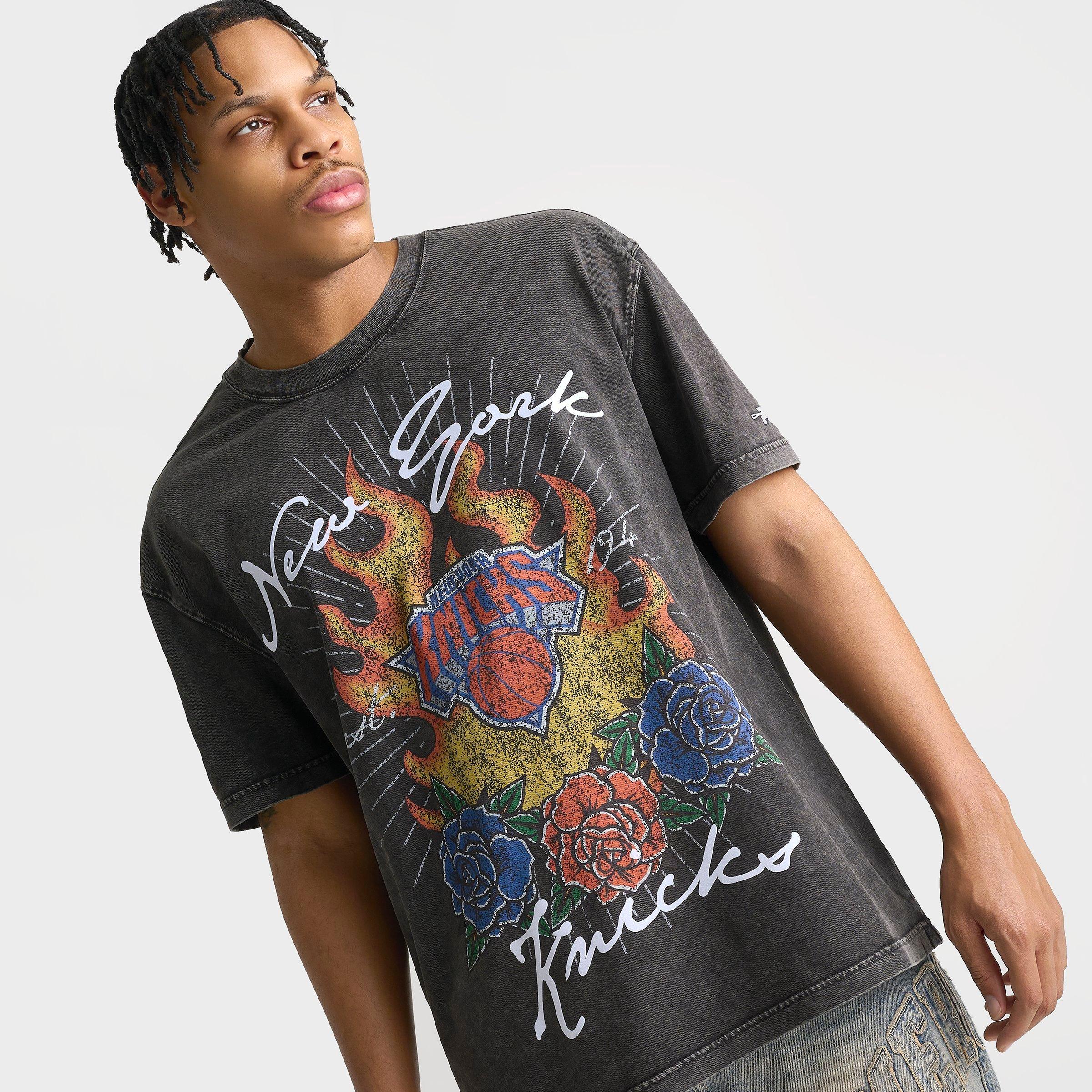 Men's Pro Standard New York Knicks NBA Fire And Roses T-Shirt