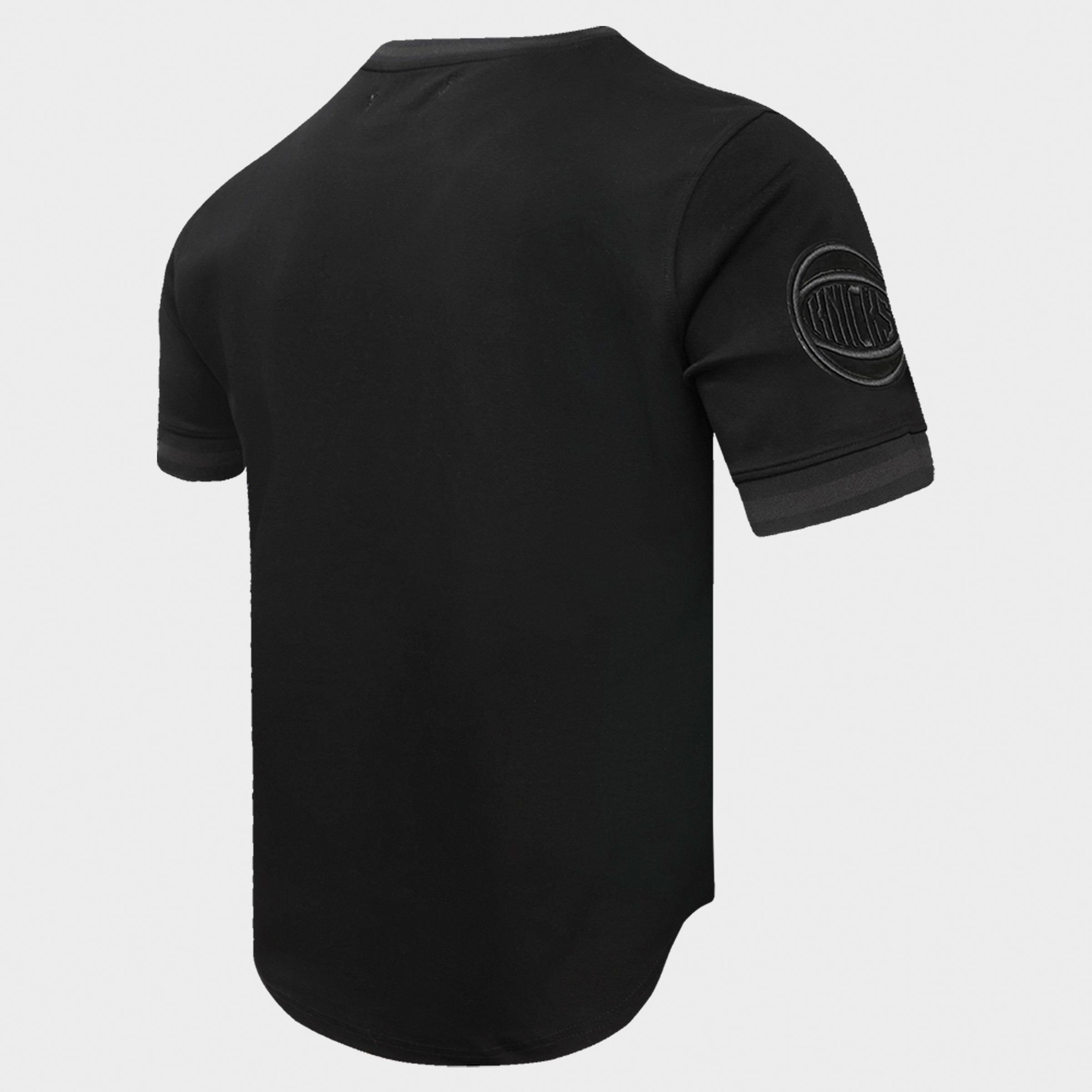 Men's Pro Standard New York Knicks NBA Classic Chenille Triple Black T-Shirt