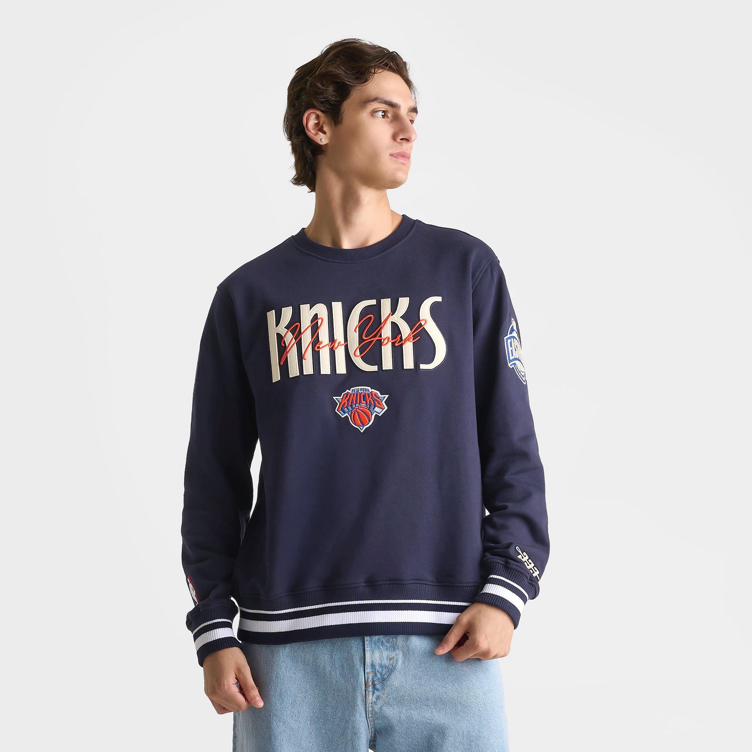 Men's Pro Standard New York Knicks NBA Original Players Fleece Crewneck Sweatshirt