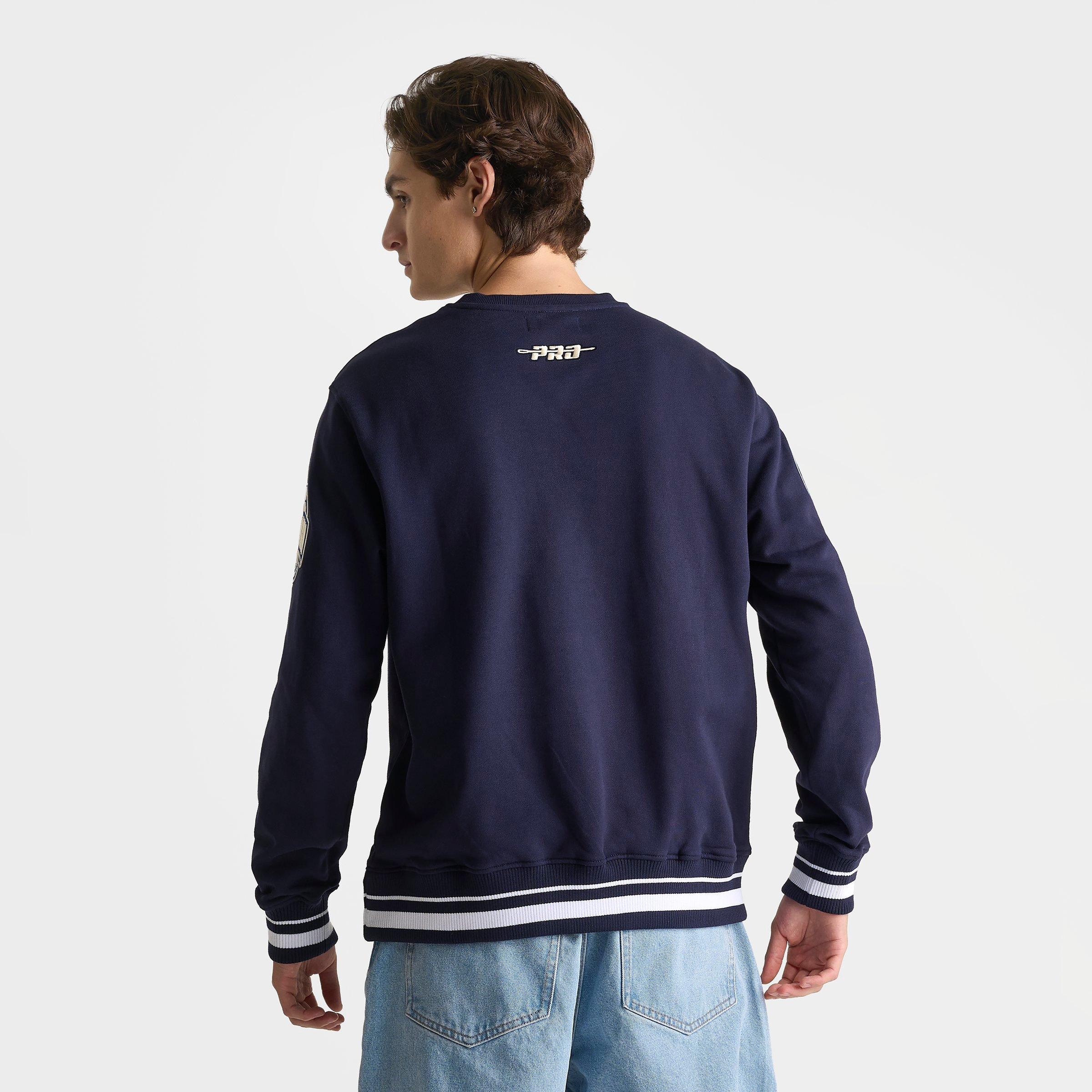 Men's Pro Standard New York Knicks NBA Original Players Fleece Crewneck Sweatshirt
