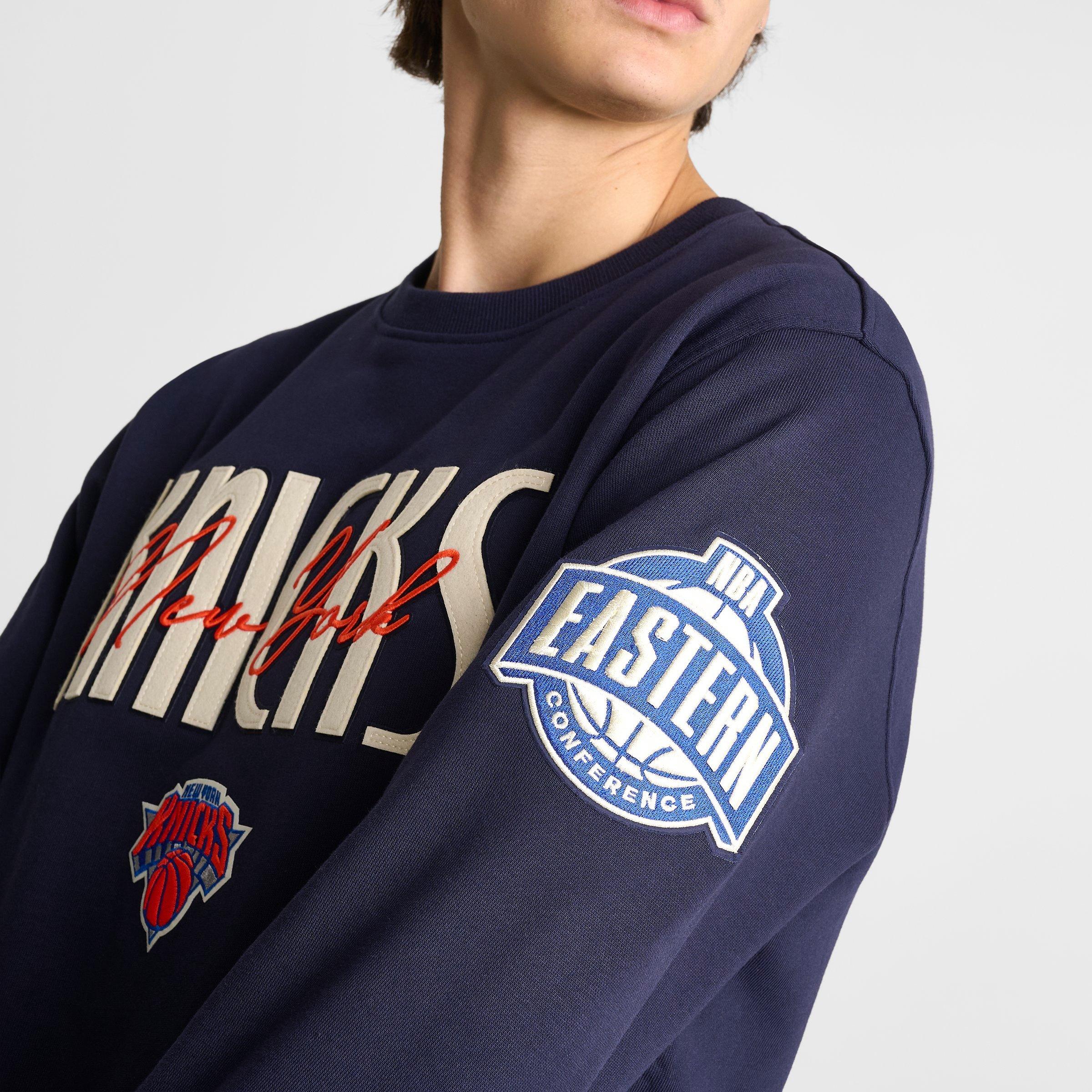 Men's Pro Standard New York Knicks NBA Original Players Fleece Crewneck Sweatshirt