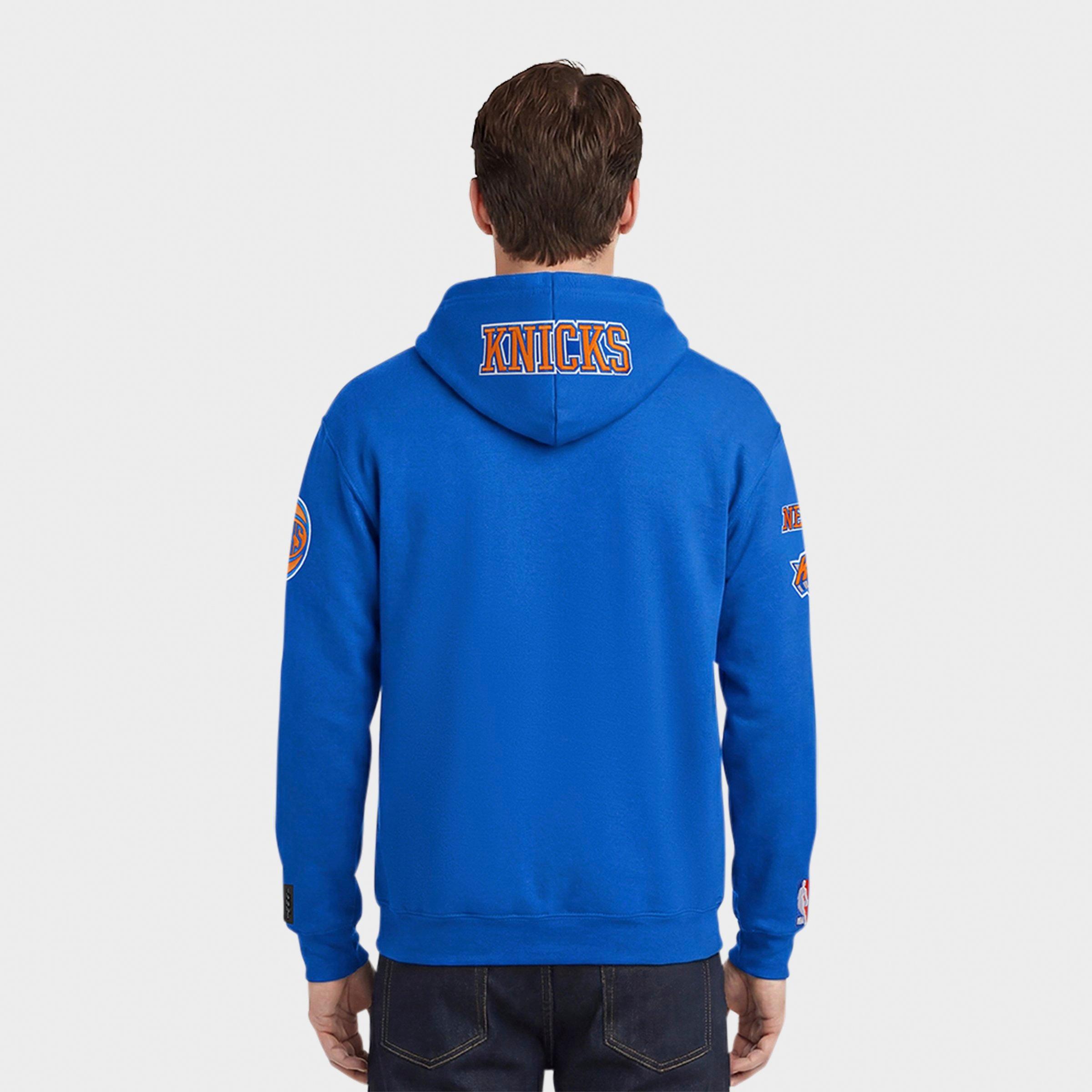 Men's Pro Standard New York Knicks NBA Old English Fleece Pullover Hoodie