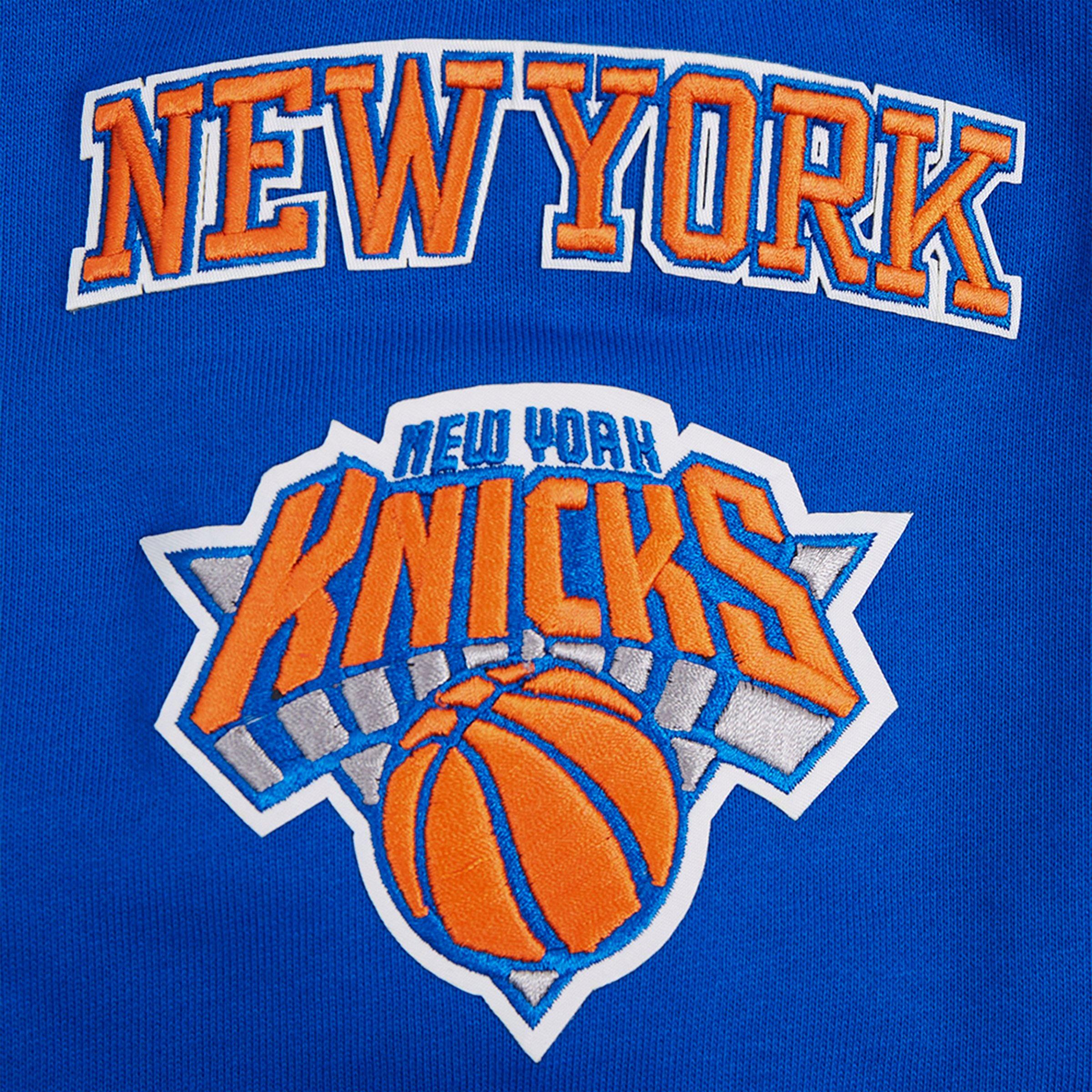 Men's Pro Standard New York Knicks NBA Old English Fleece Pullover Hoodie